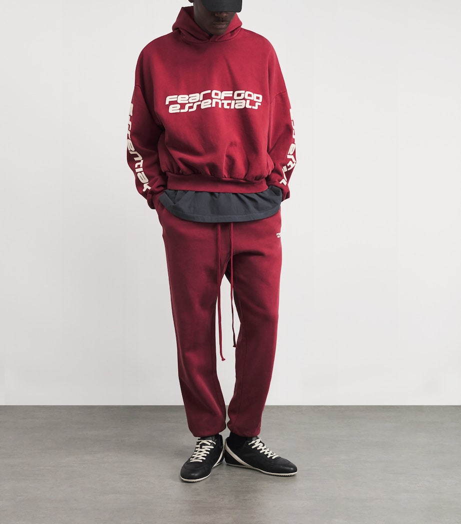 Oversized Logo Hoodie CRIMSON Image 2