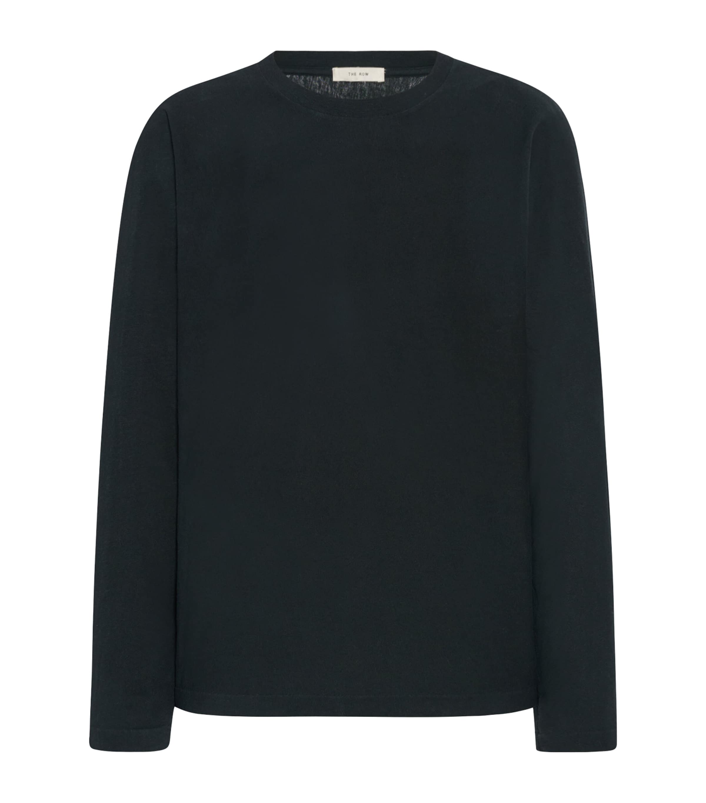 Kofi Cotton Long-Sleeve T-Shirt BLACK Image 1