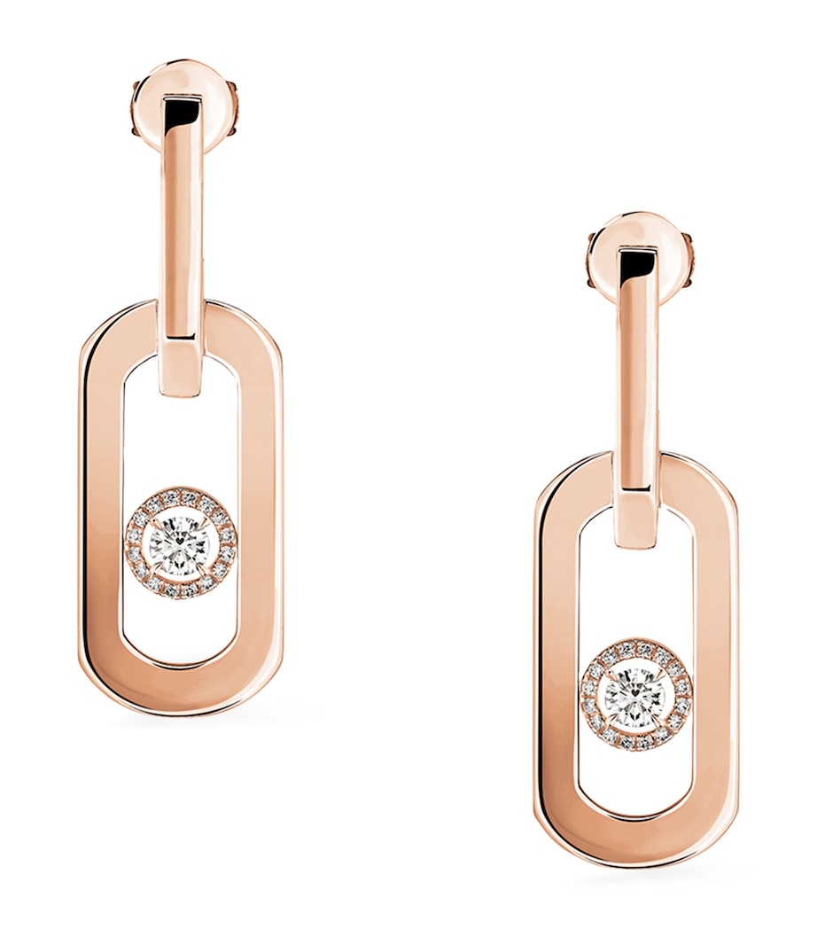 Rose Gold and Diamond So Move XL Drop Earrings PINK GOLD Image 1