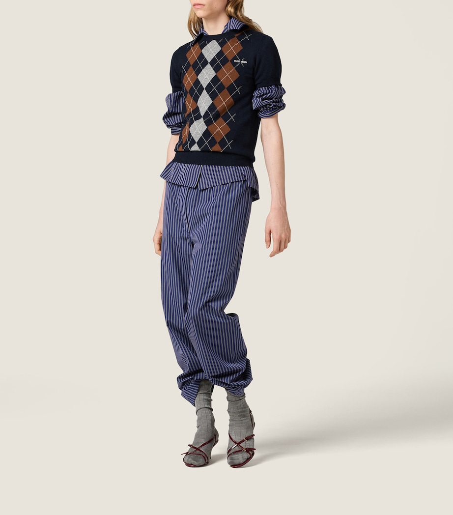 Cashmere Argyle Sweater F0008 Image 2