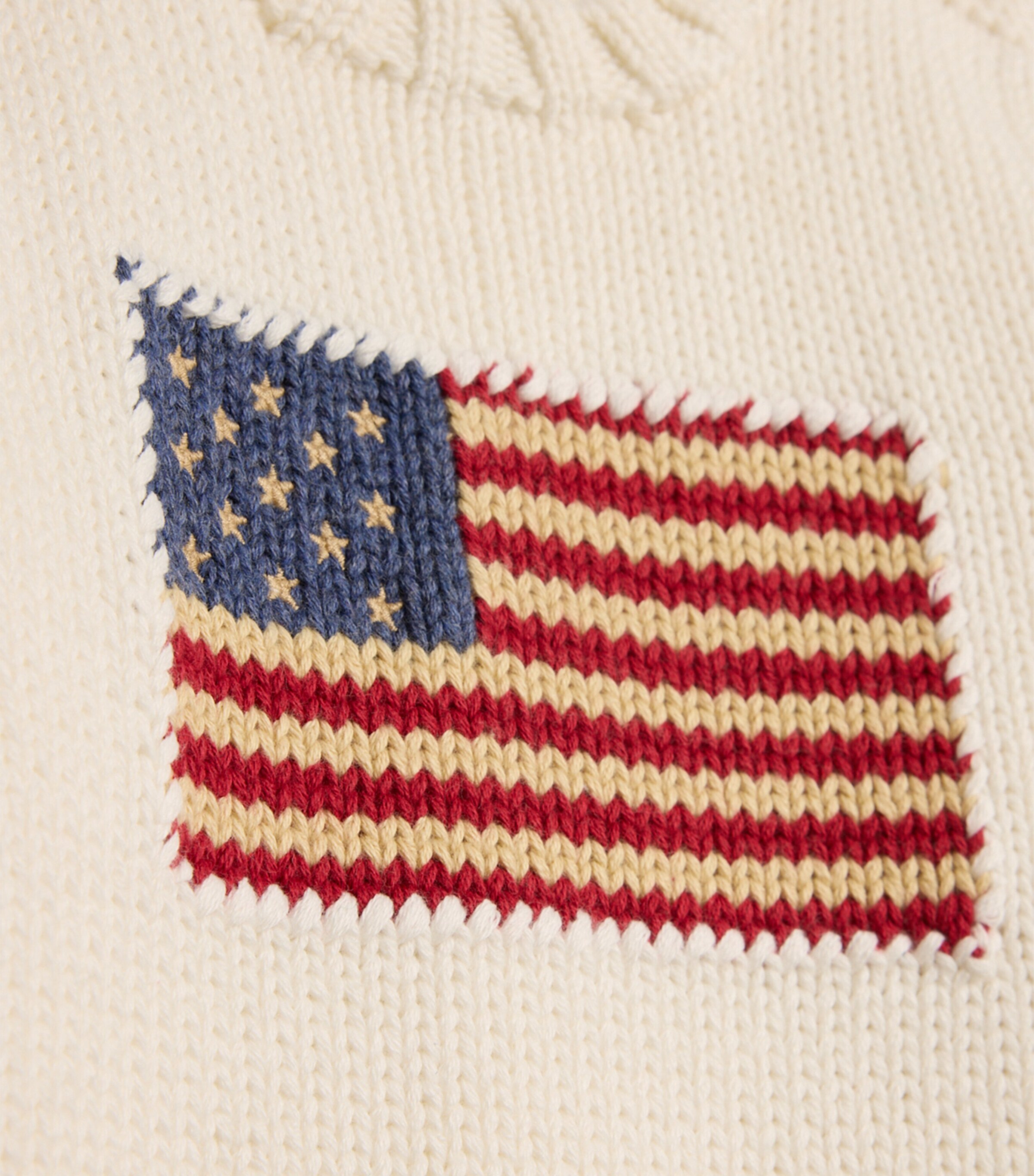 American Flag Sweater (3-24 Months) WHITE Image 2