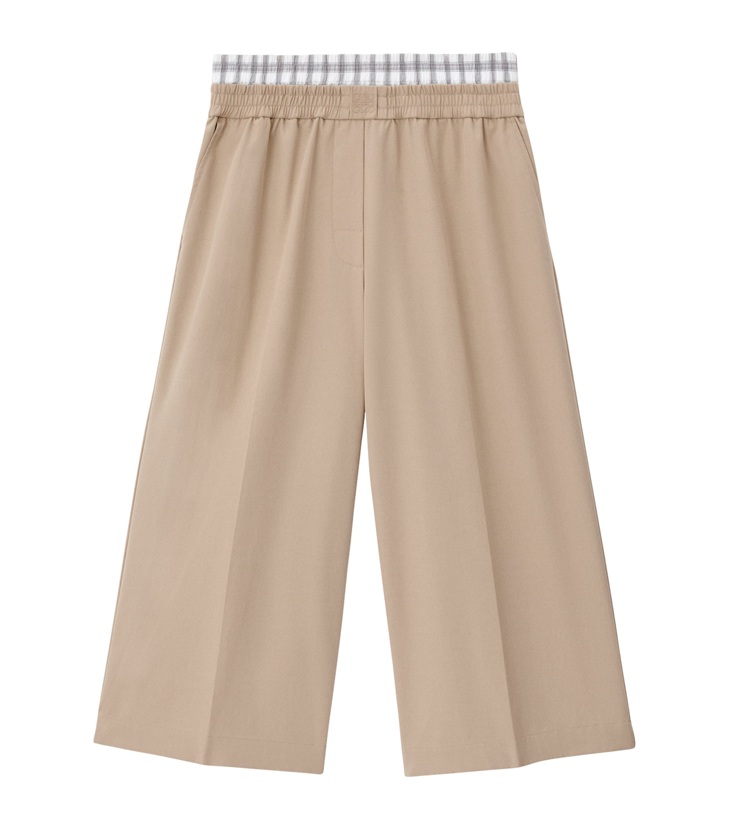 関税・送料込 LOEWE BEIGE PANTALONI ANAGRAM パンツ LOEWE Cropped Anagram Trousers | Harrods US