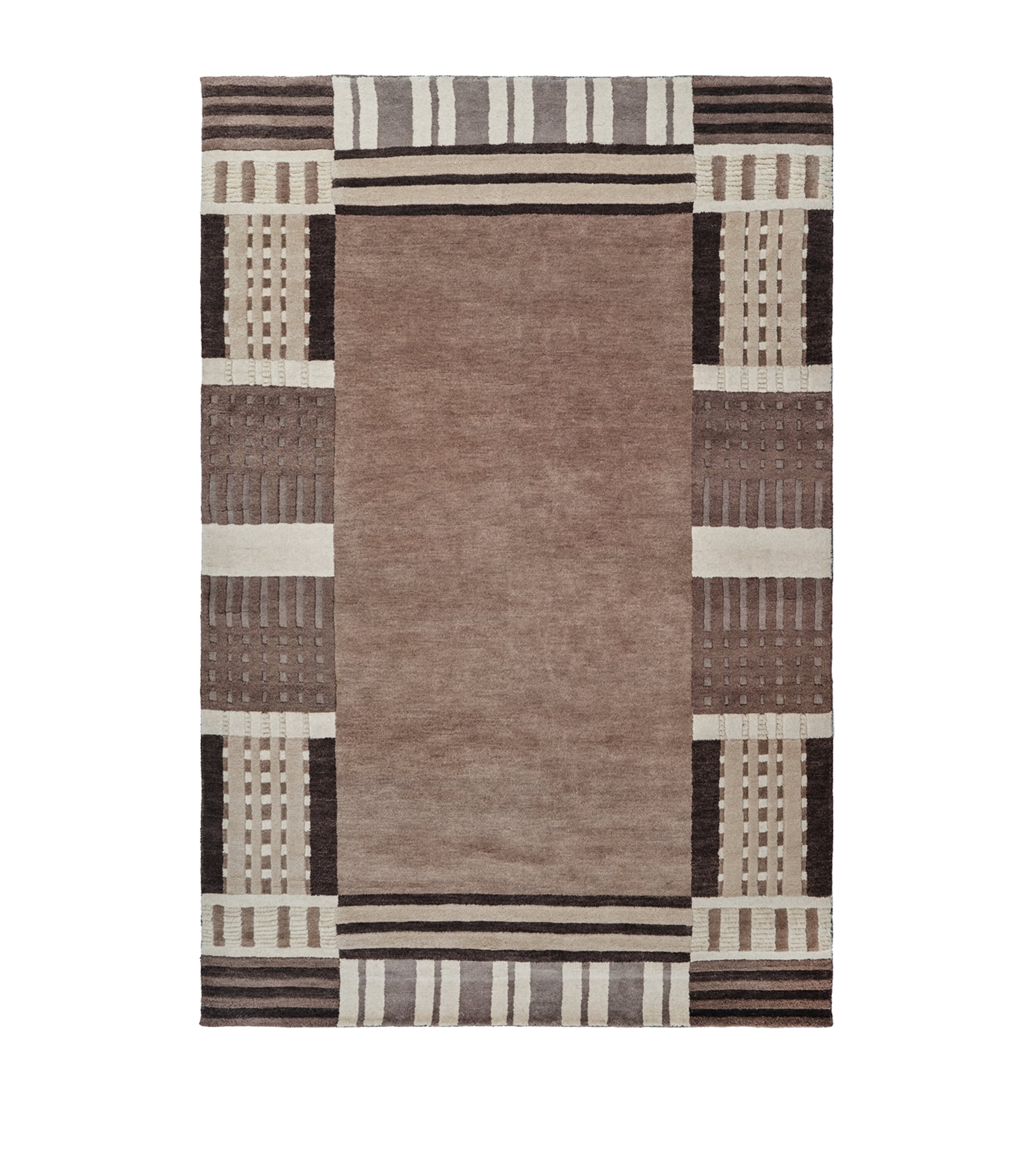 The Rug Company x Paul Smith Takt Border Rug (3.05m x 2.44m) Beige Image 1