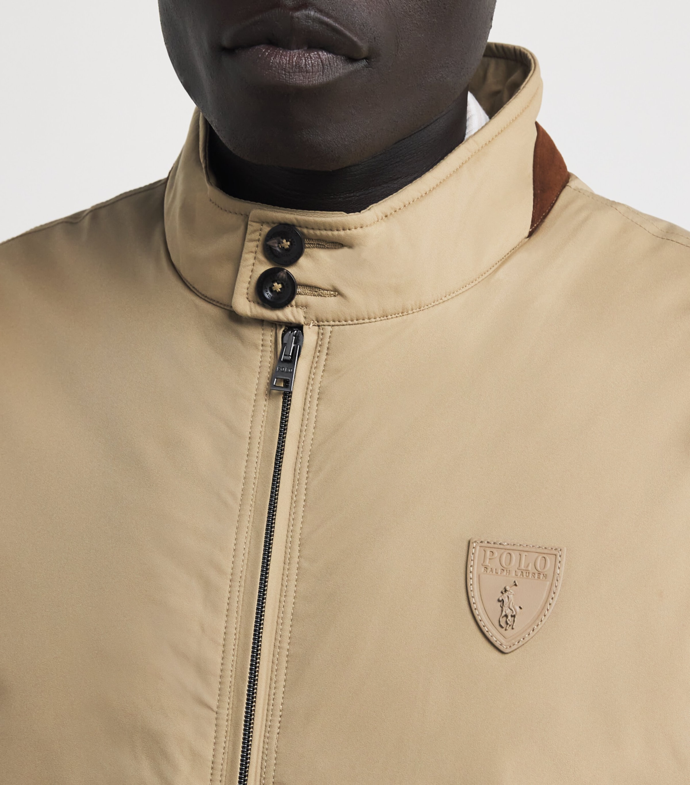 Gabardine Logo Gilet BEIGE/KHAKI Image 6