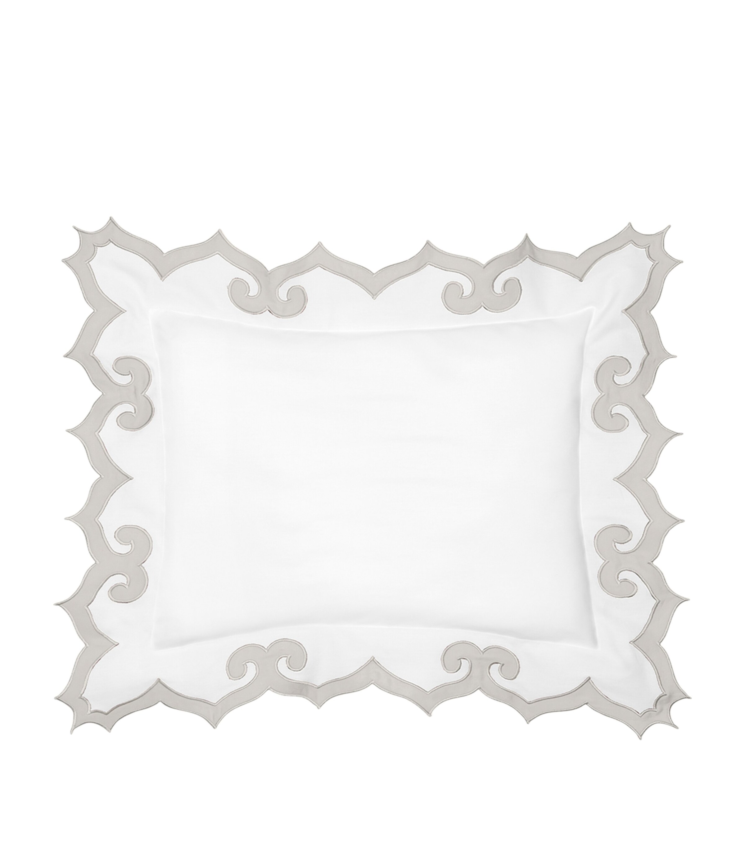 Pratesi Marrakesh Boudoir Sham In Silver