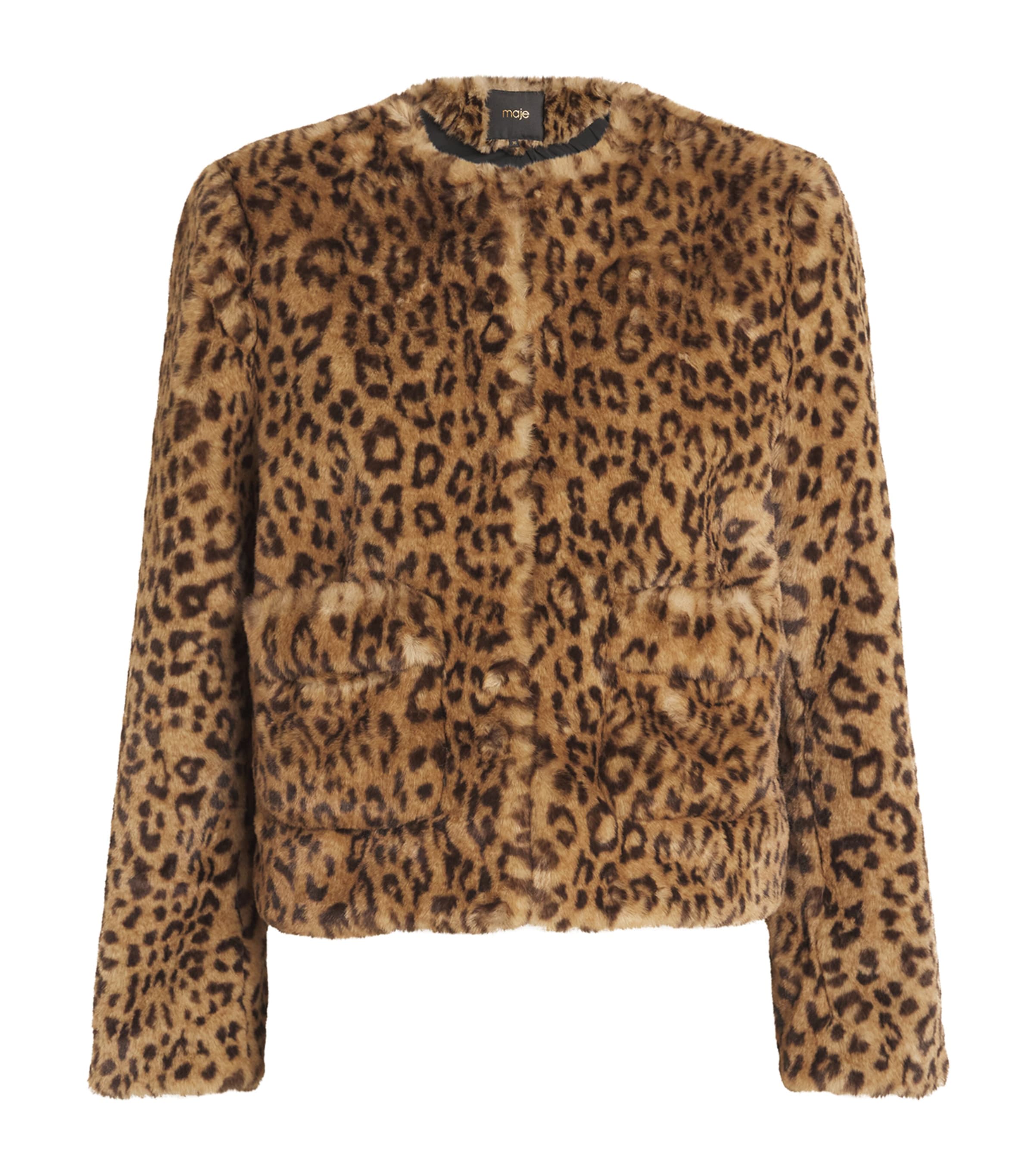 Maje leopard coat hotsell