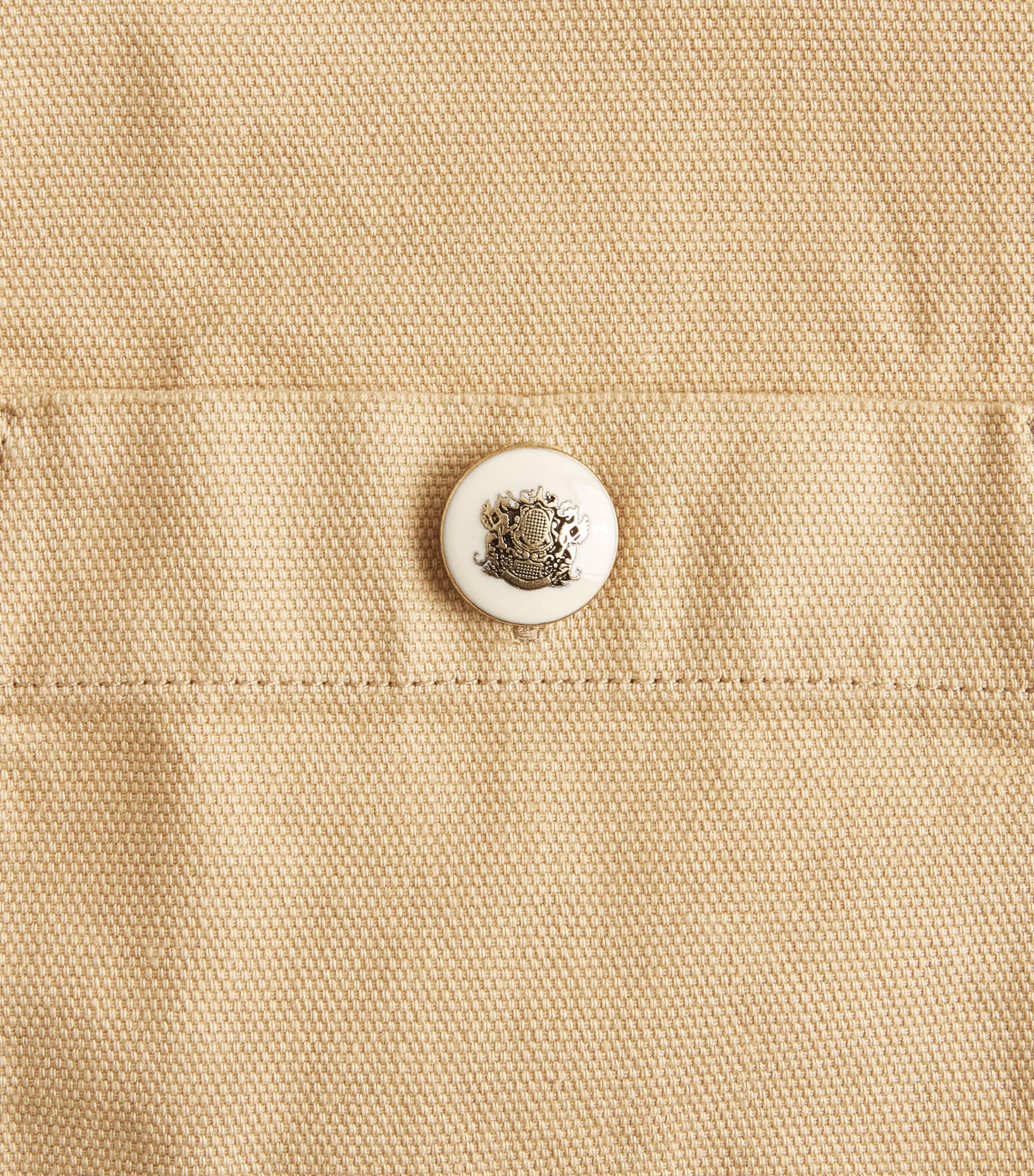 Sandro Paris Womens Twill Jacket Beige Image 6