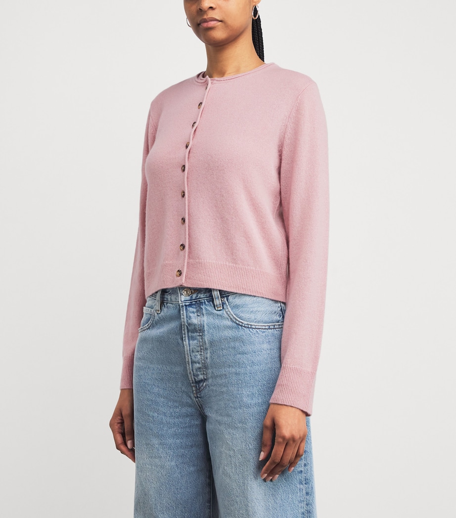 Cashmere Cardigan SMOKE PINK Image 3