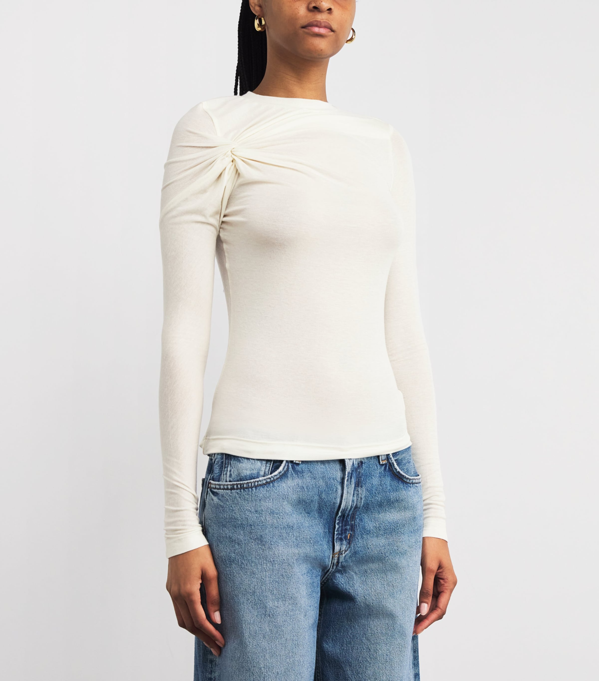 Lissa Long Sleeve T-Shirt OAT MILK Image 3