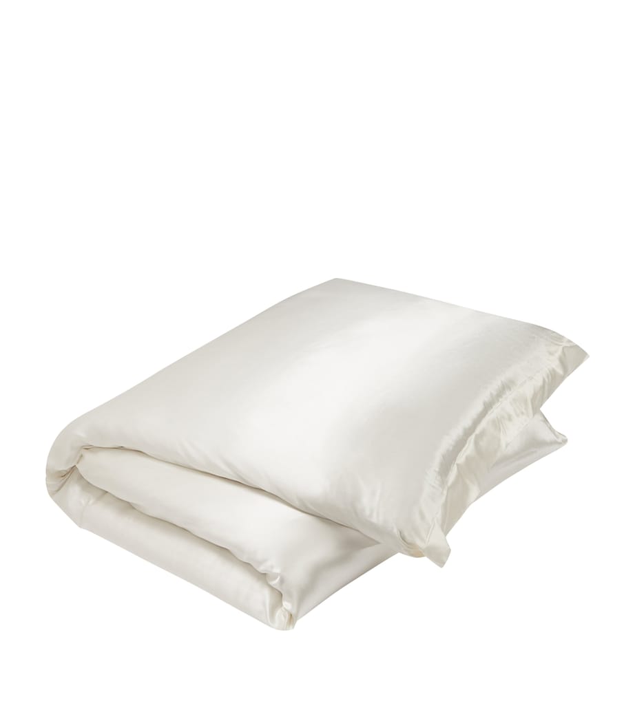 Silk Super King Duvet Cover (260cm x 220cm) IVORY Image 1