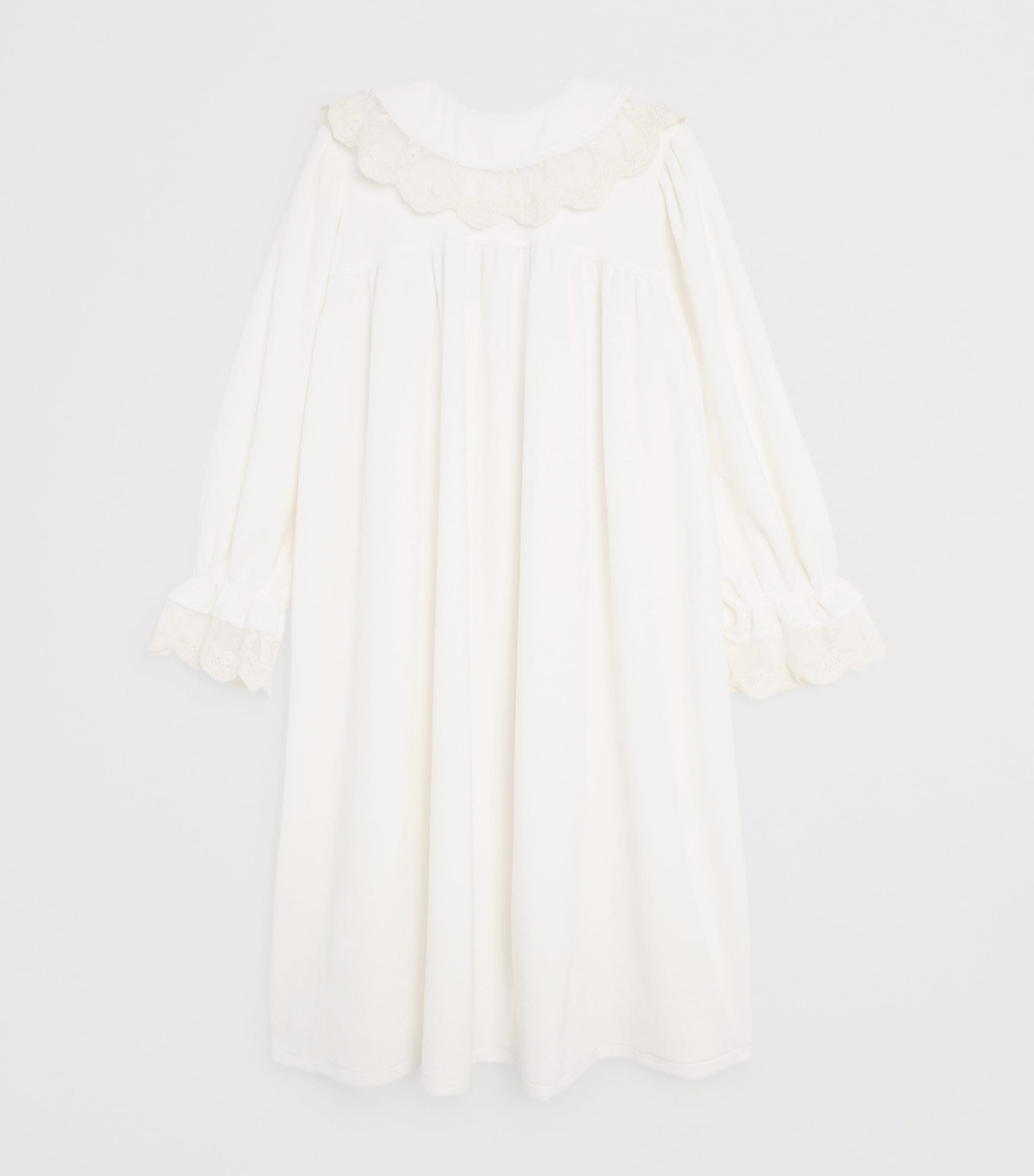 Amiki Cotton-Blend Ariel Robe (2-12 Years) White Image 2