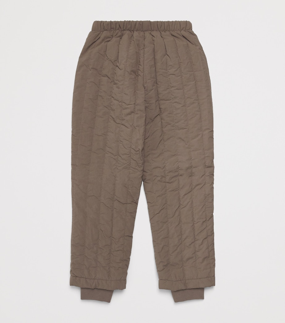 KONGES SLOJD Quilted Juno Sweatpants (18 Months-10 Years) Walnut Image 2