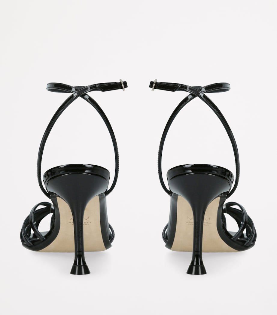 Patent Leather Ally Heeled Sandals 75 BLACK Image 2