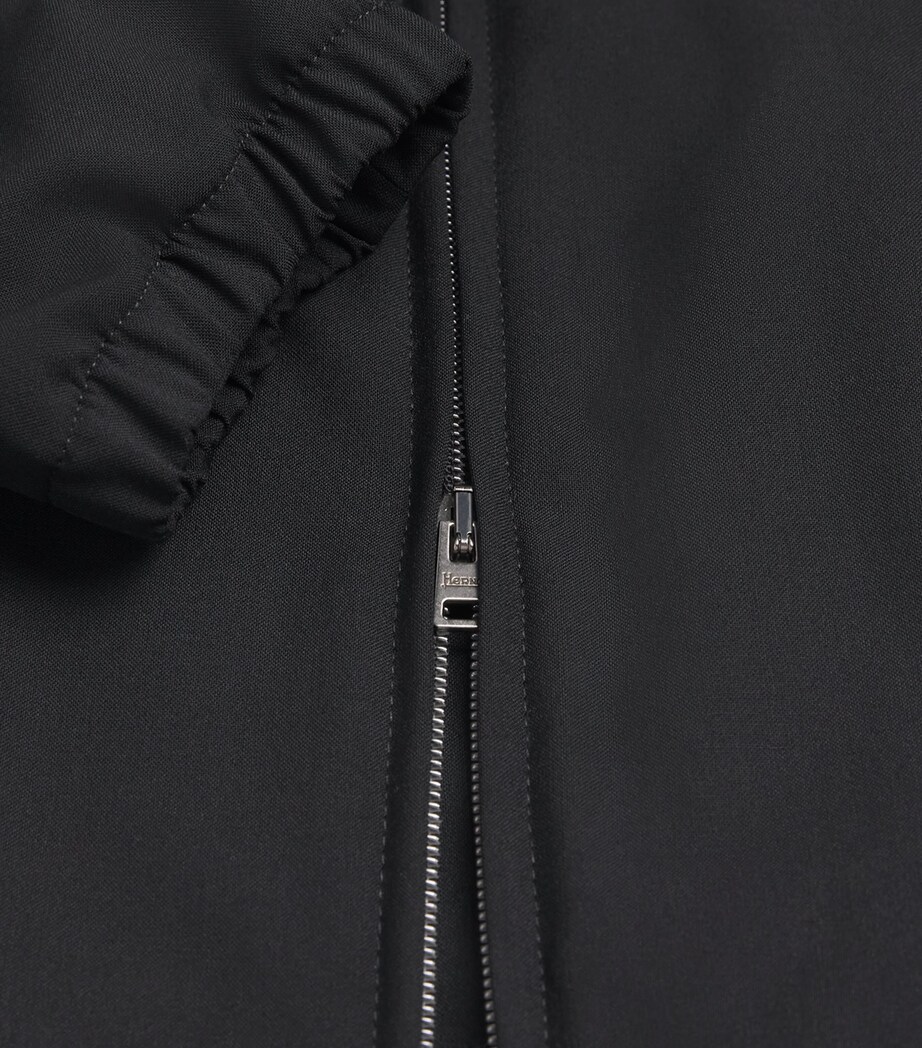 Herno Mens Technical Bomber Jacket Nero Image 6