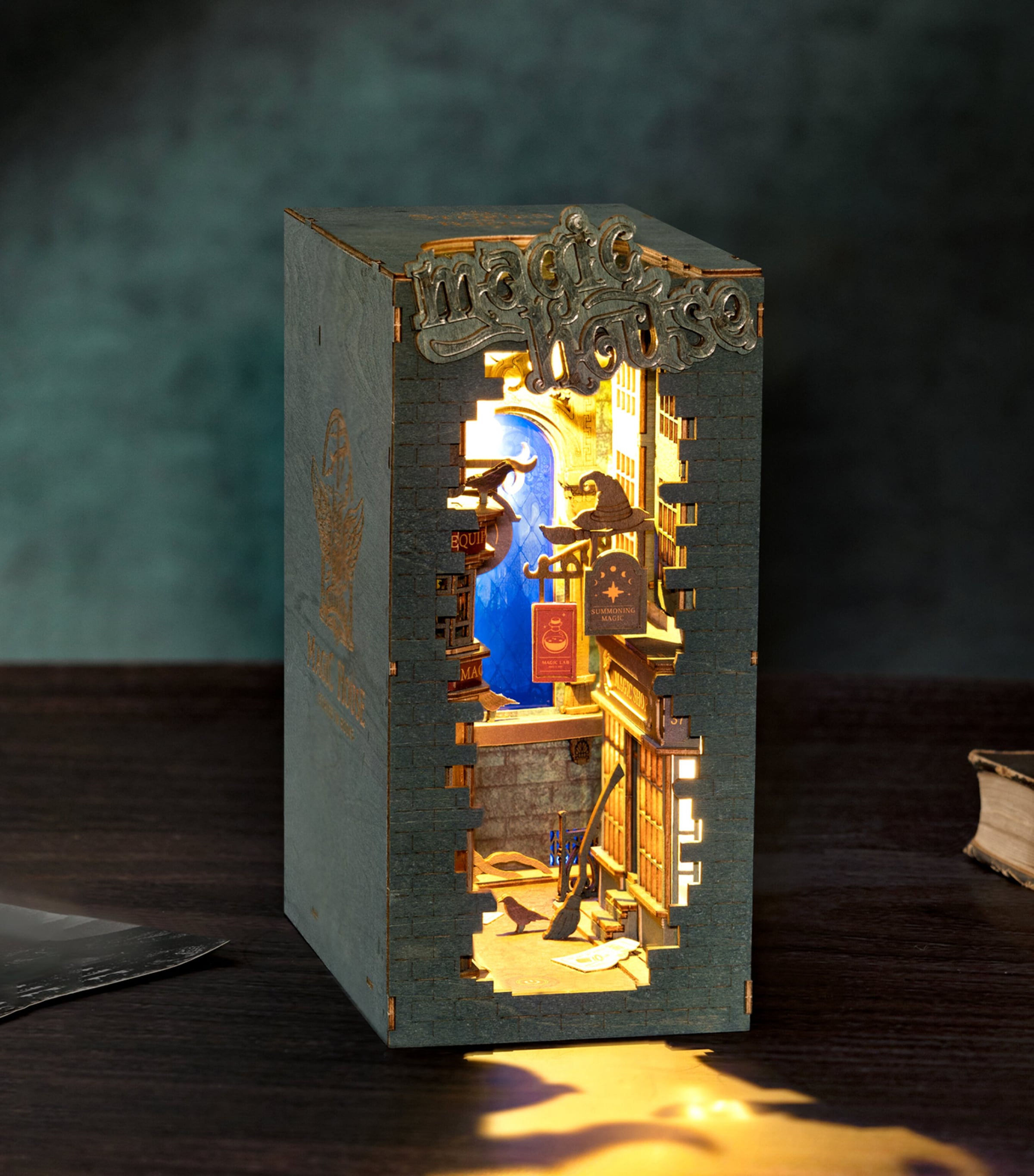 Robotime Wooden Magic Alley Booknook Image 2