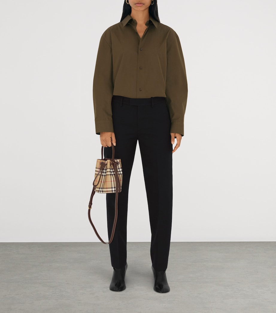 Mini Check Bucket Bag VNTG CHK/MILITARY Image 3