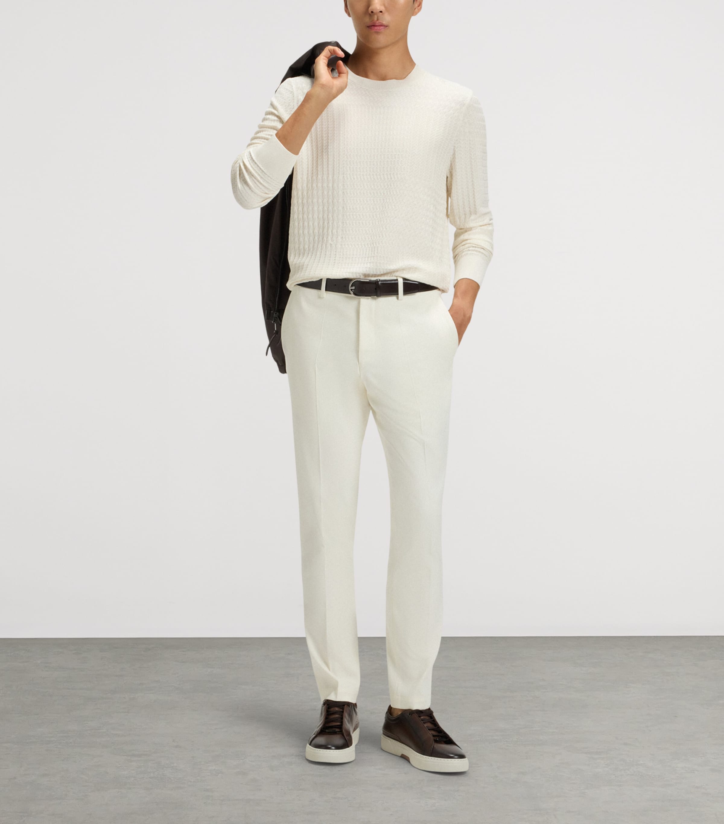 Silk Check Sweater 118 Image 2