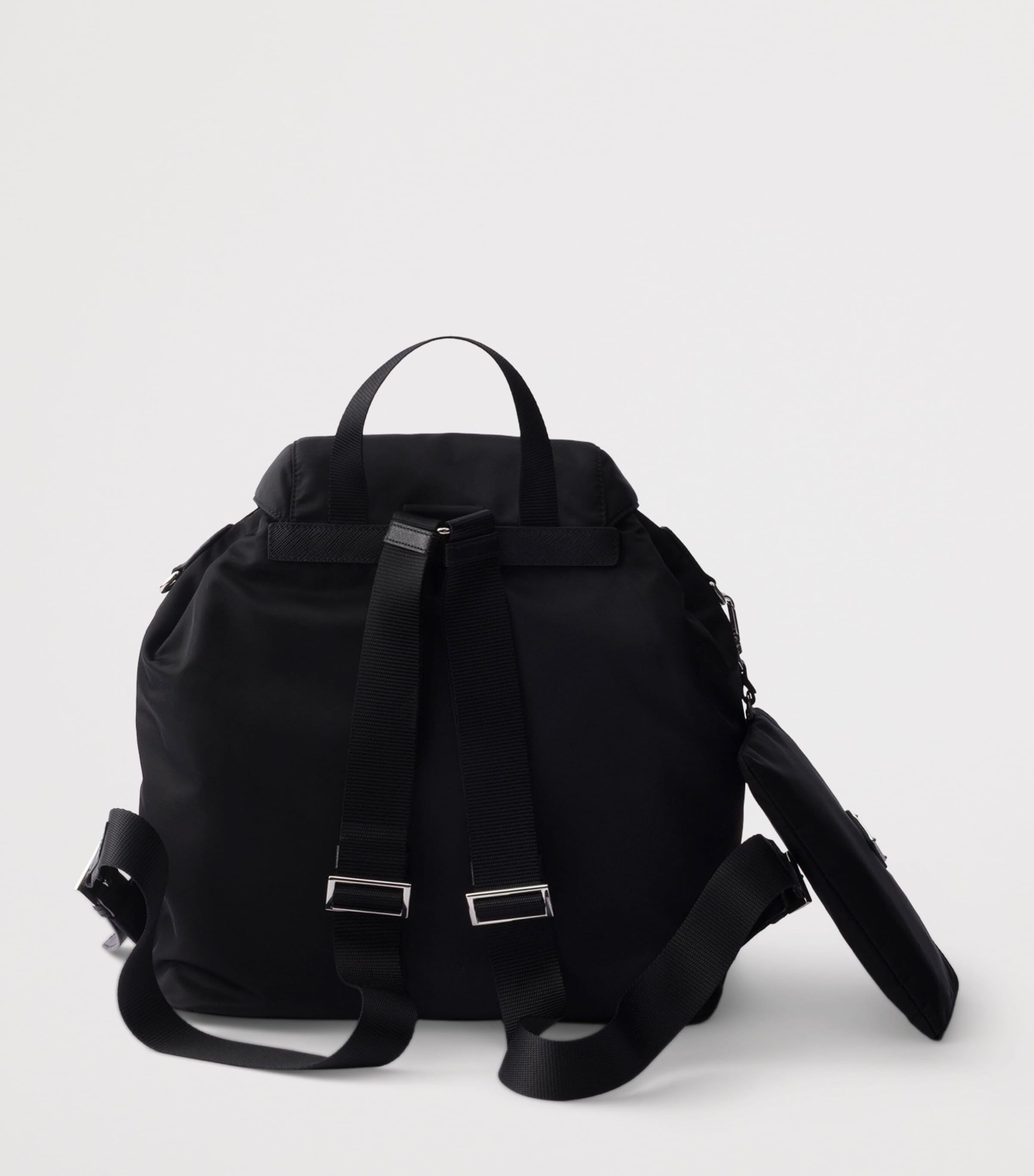 Prada Medium Re-Nylon Backpack Black Image 3