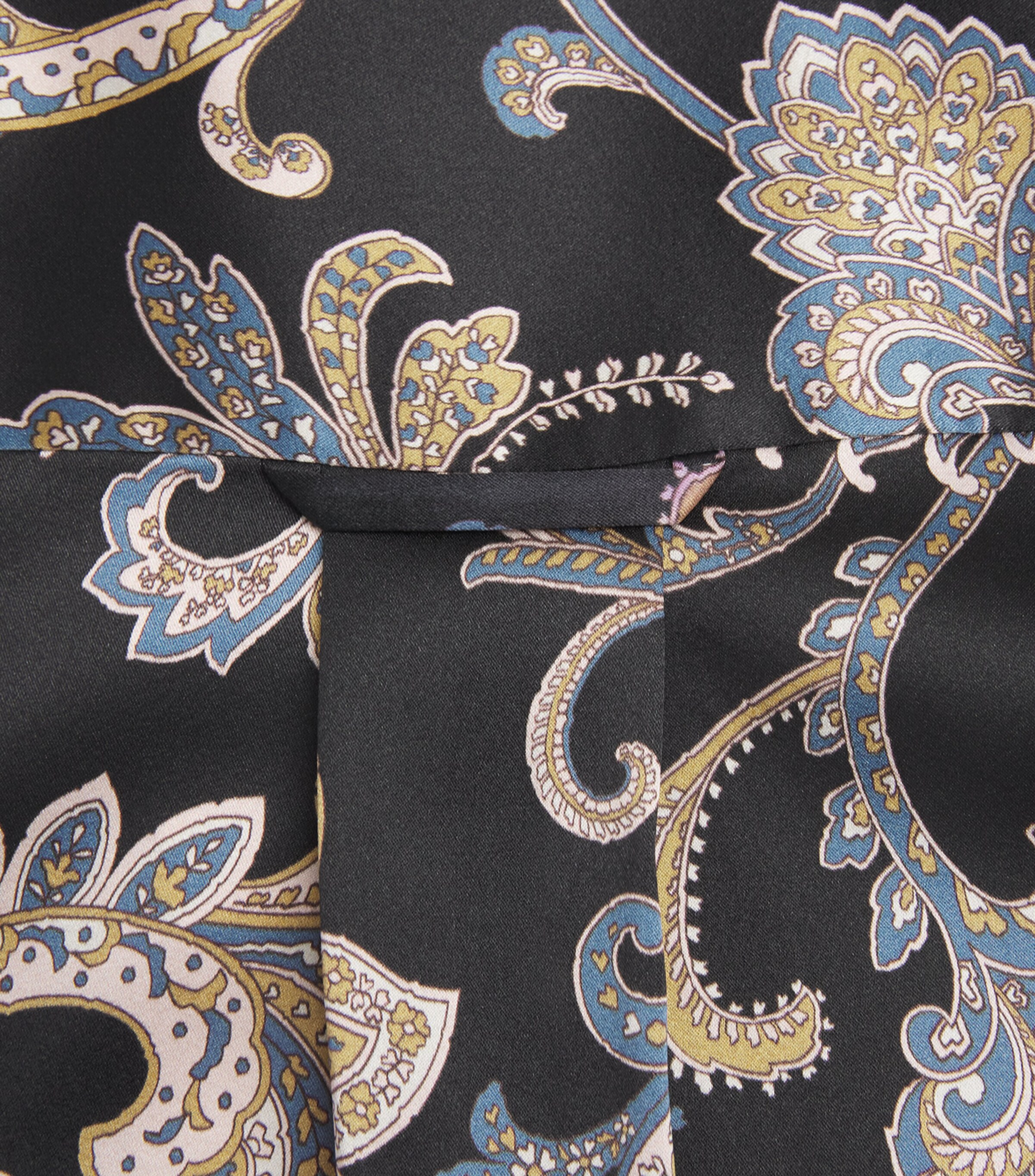 Veronica Beard Womens Paisley Lloyd Shirt Black Multi Image 6