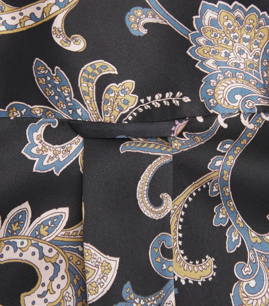 Veronica Beard Womens Paisley Lloyd Shirt Black Multi Image 6