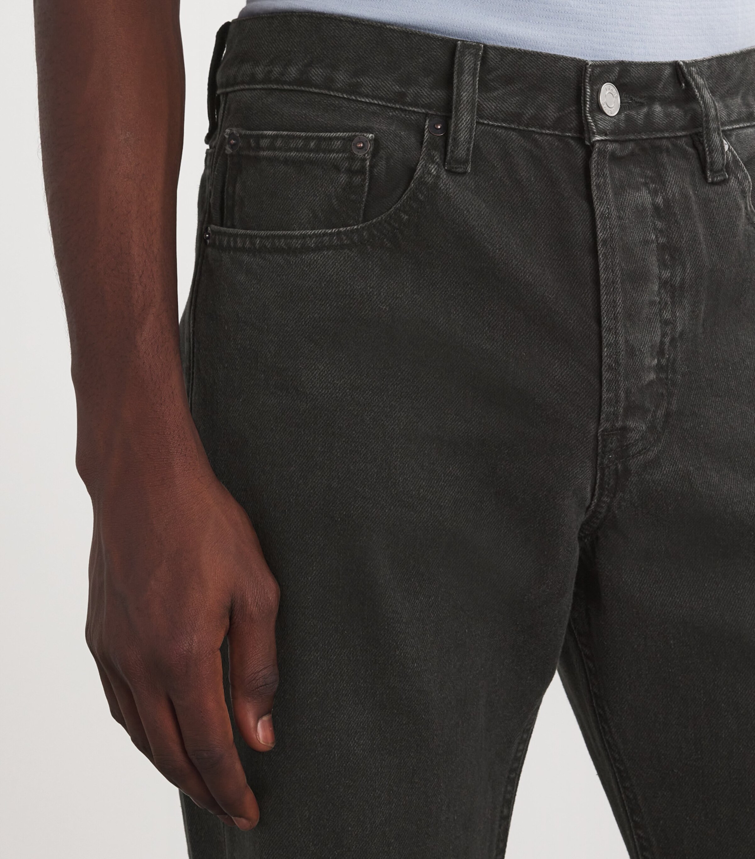 FRAME Mens The Straight Jeans Columbia Image 5