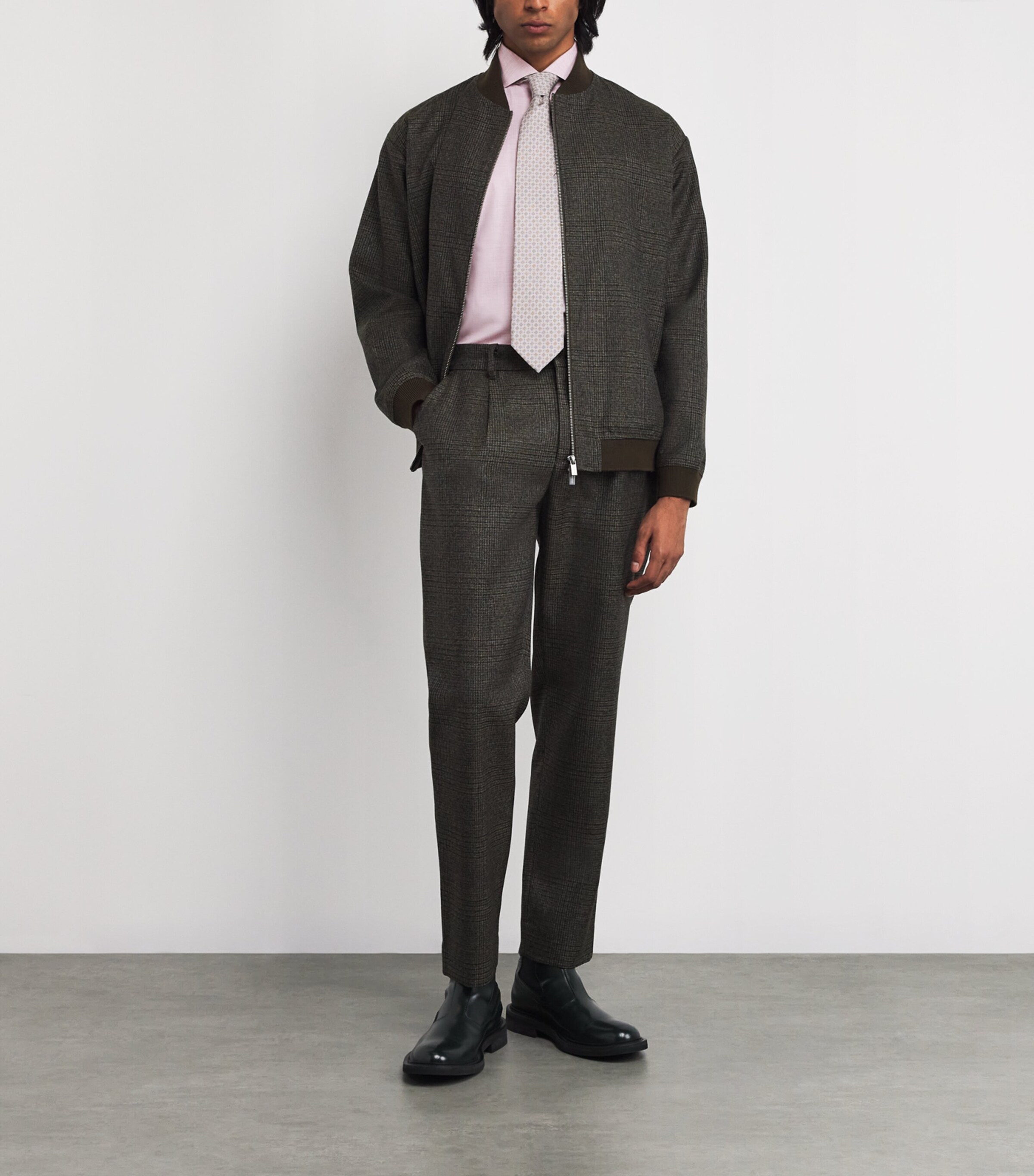 Eton Mens Cotton Fine Twill Shirt Pink Solid Image 2
