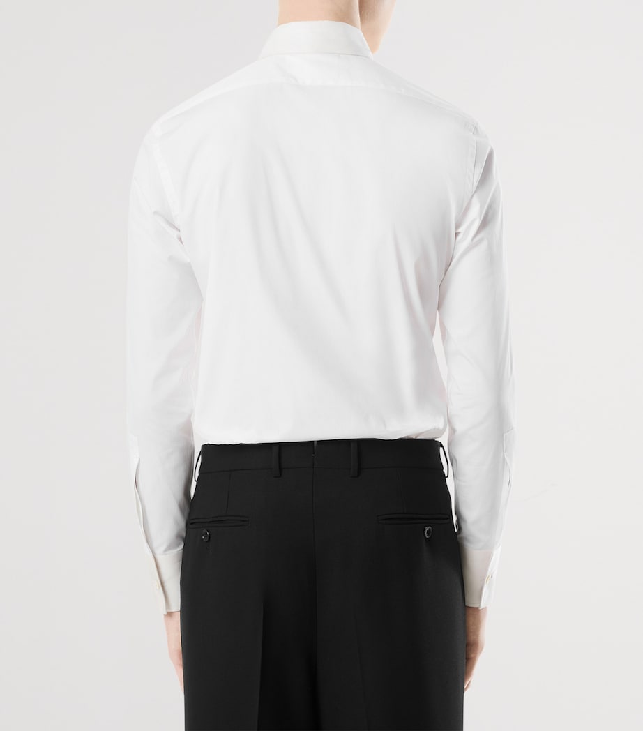 Cotton Grosgrain-Collar Shirt WAA Image 5