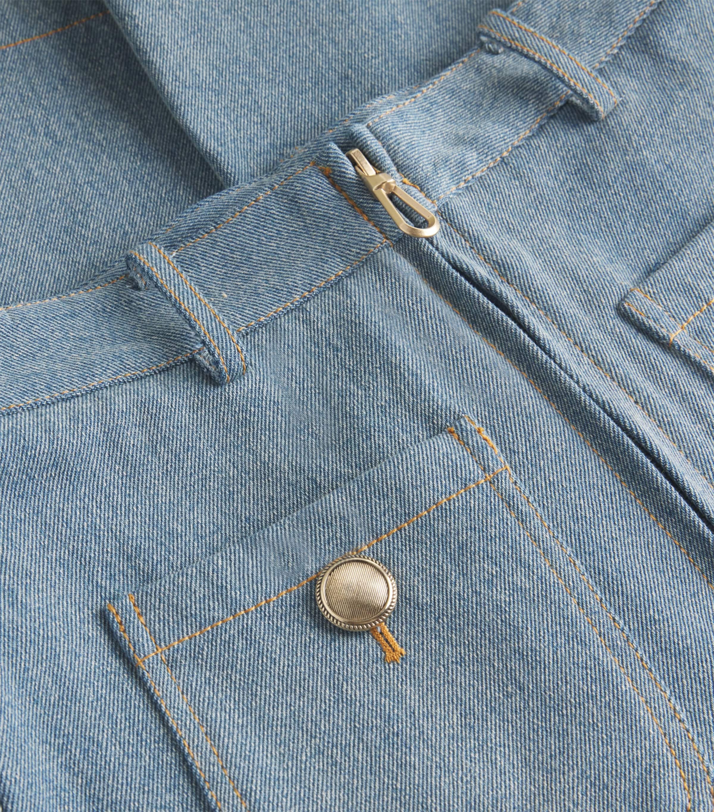 High-Rise Wide-Leg Jeans BLUE JEAN Image 5