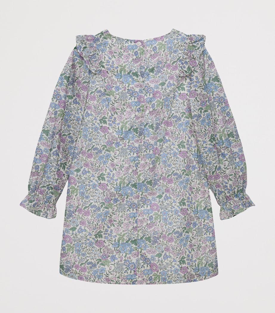 Trotters Cotton Liberty Print Bow Dress (2-5 Years) Lilac Emma & Amelia Image 2