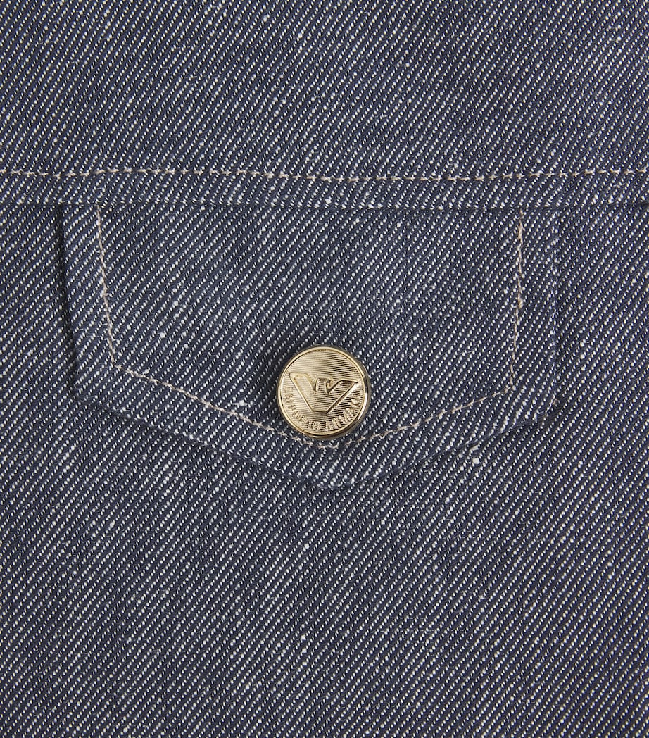 Linen-Cotton Dress (4-14 Years) FOLKSTONE GRAY Image 3