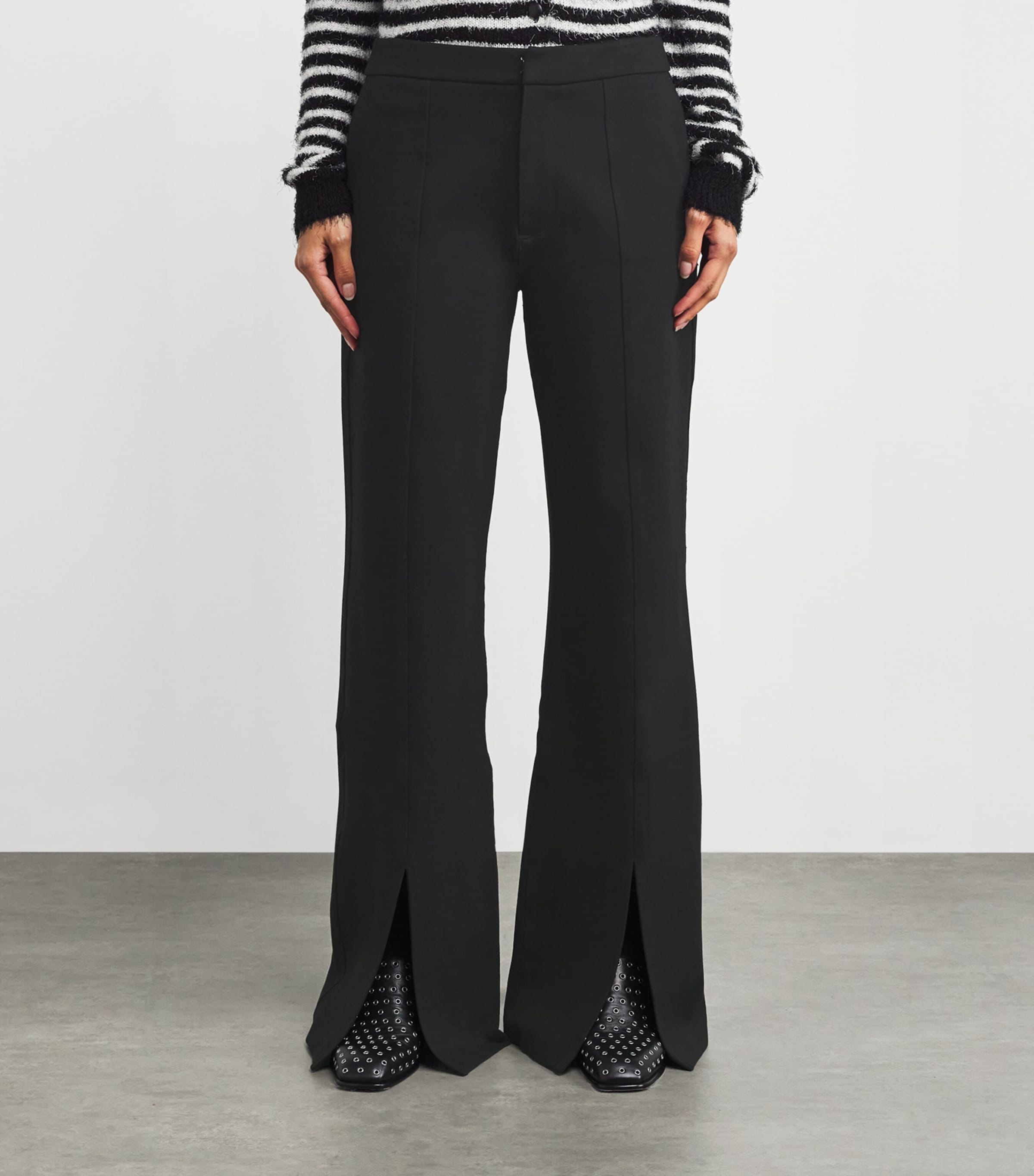 Sofia Flared Trousers BLACK Image 3