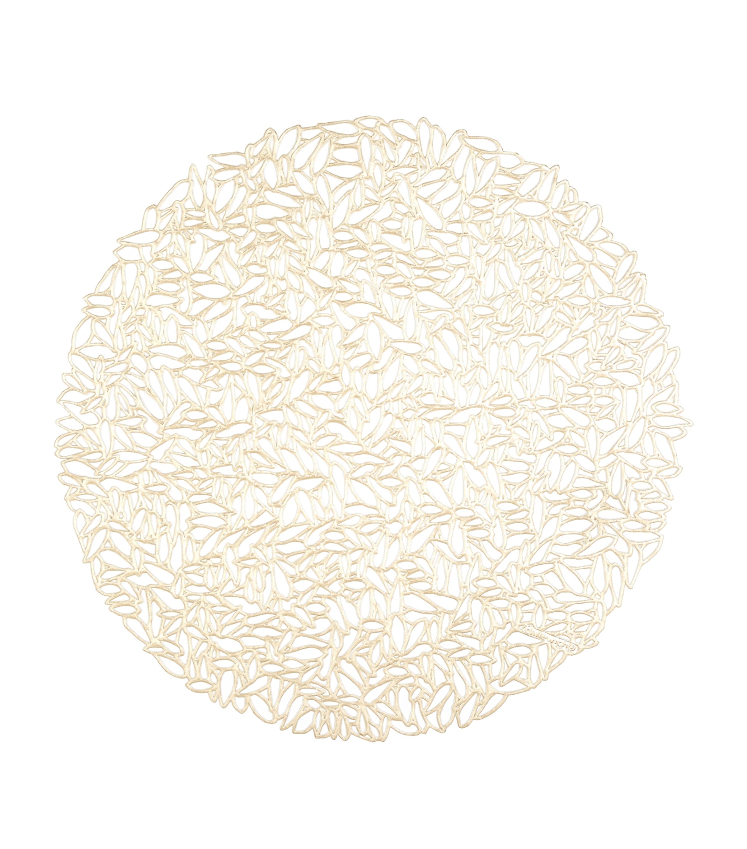 Chilewich Dahlia Round Placemat In Gold