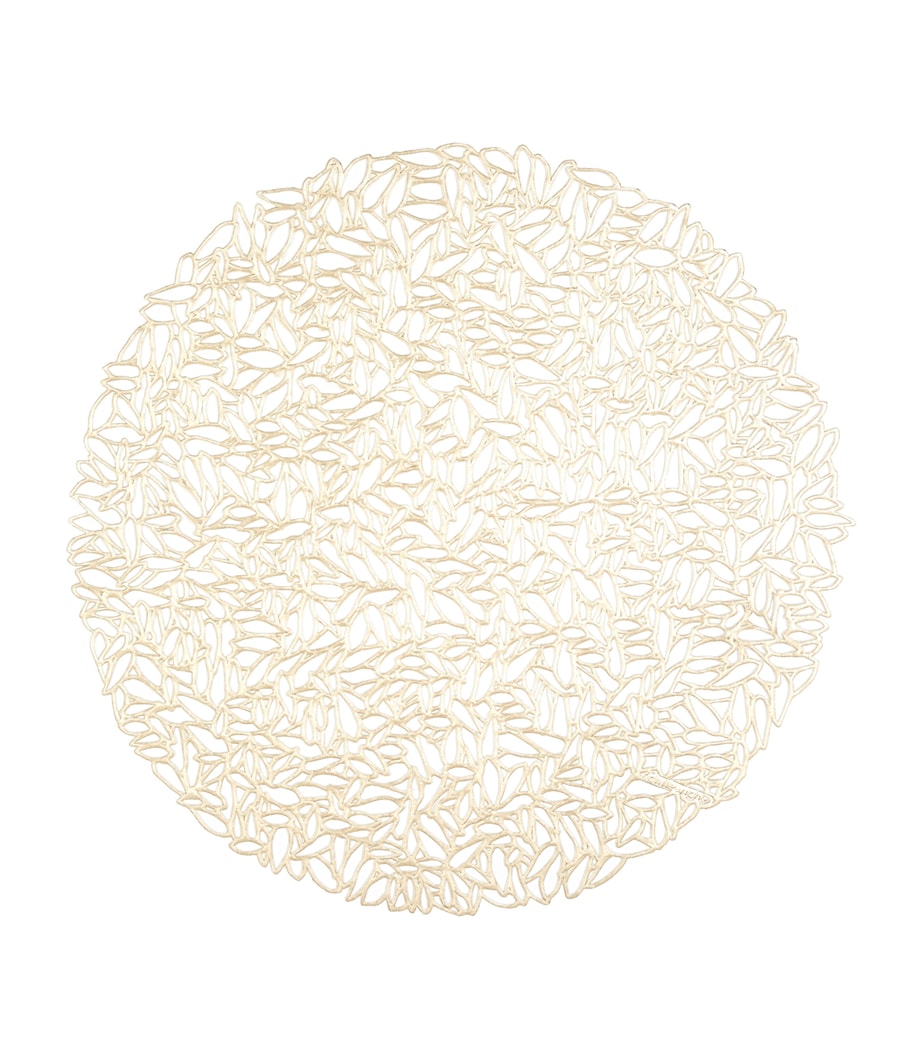 Dahlia Round Placemat (38cm) GOLD Image 1