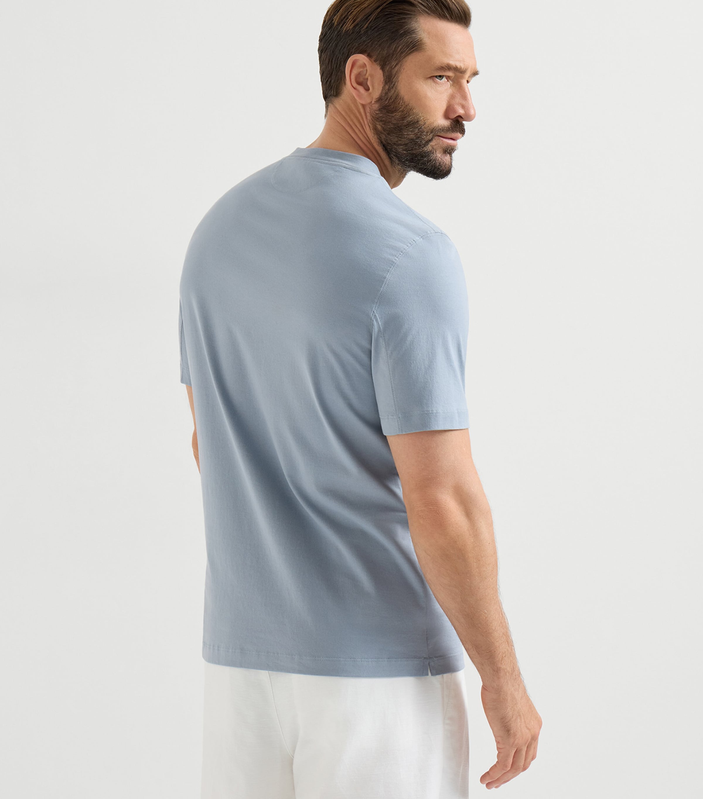 Brunello Cucinelli Blue Cotton-Jersey Logo T-Shirt | Harrods US