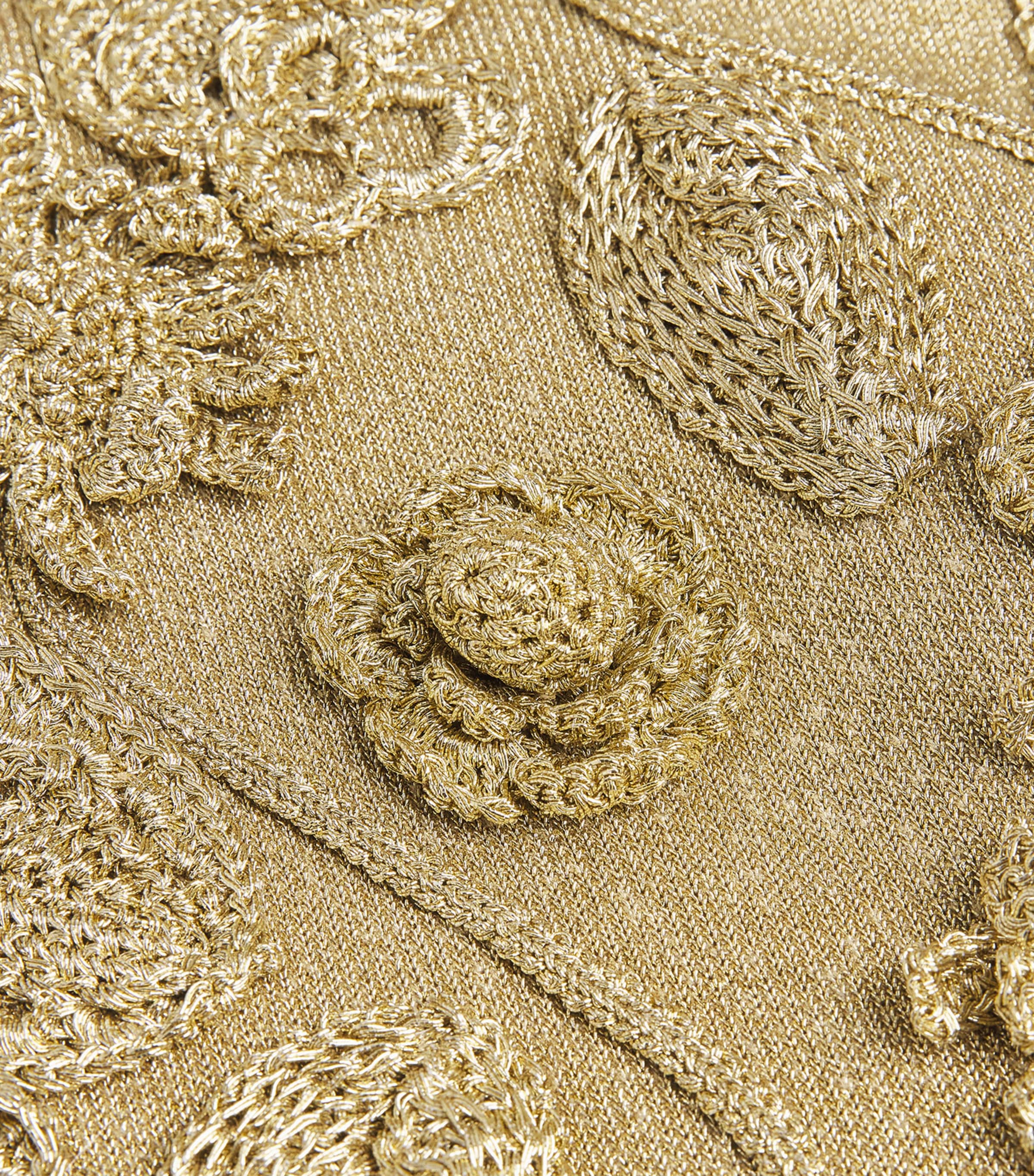 Knitted Kaela Mini Dress GOLD Image 5