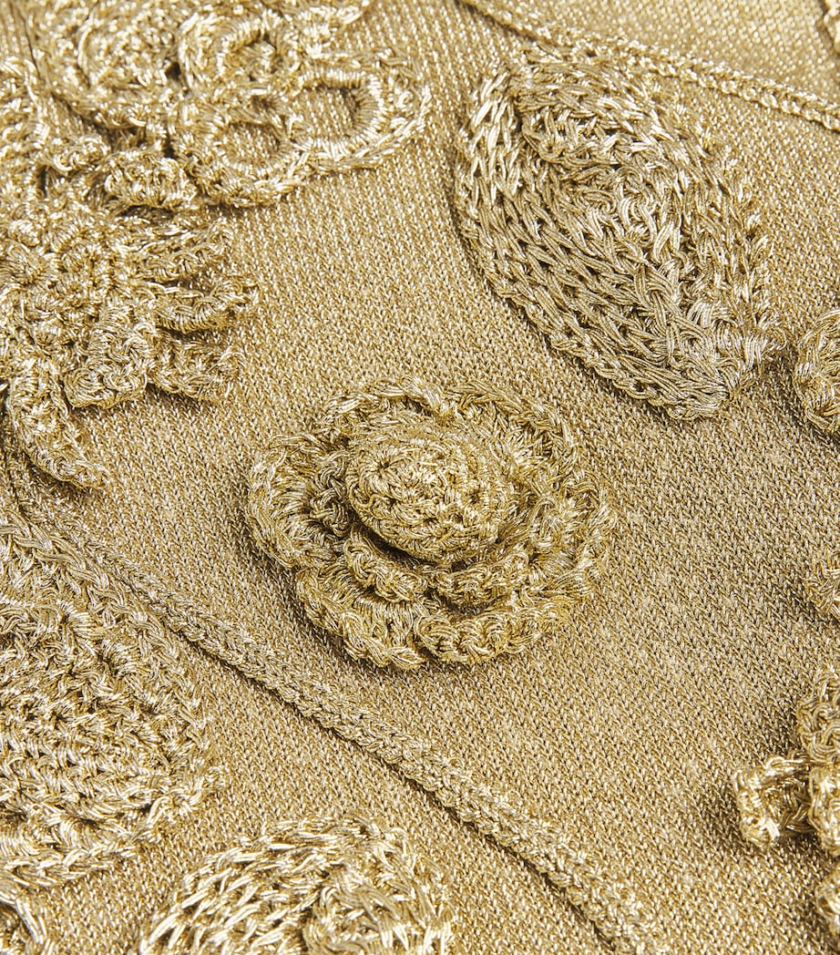 Knitted Kaela Mini Dress GOLD Image 5