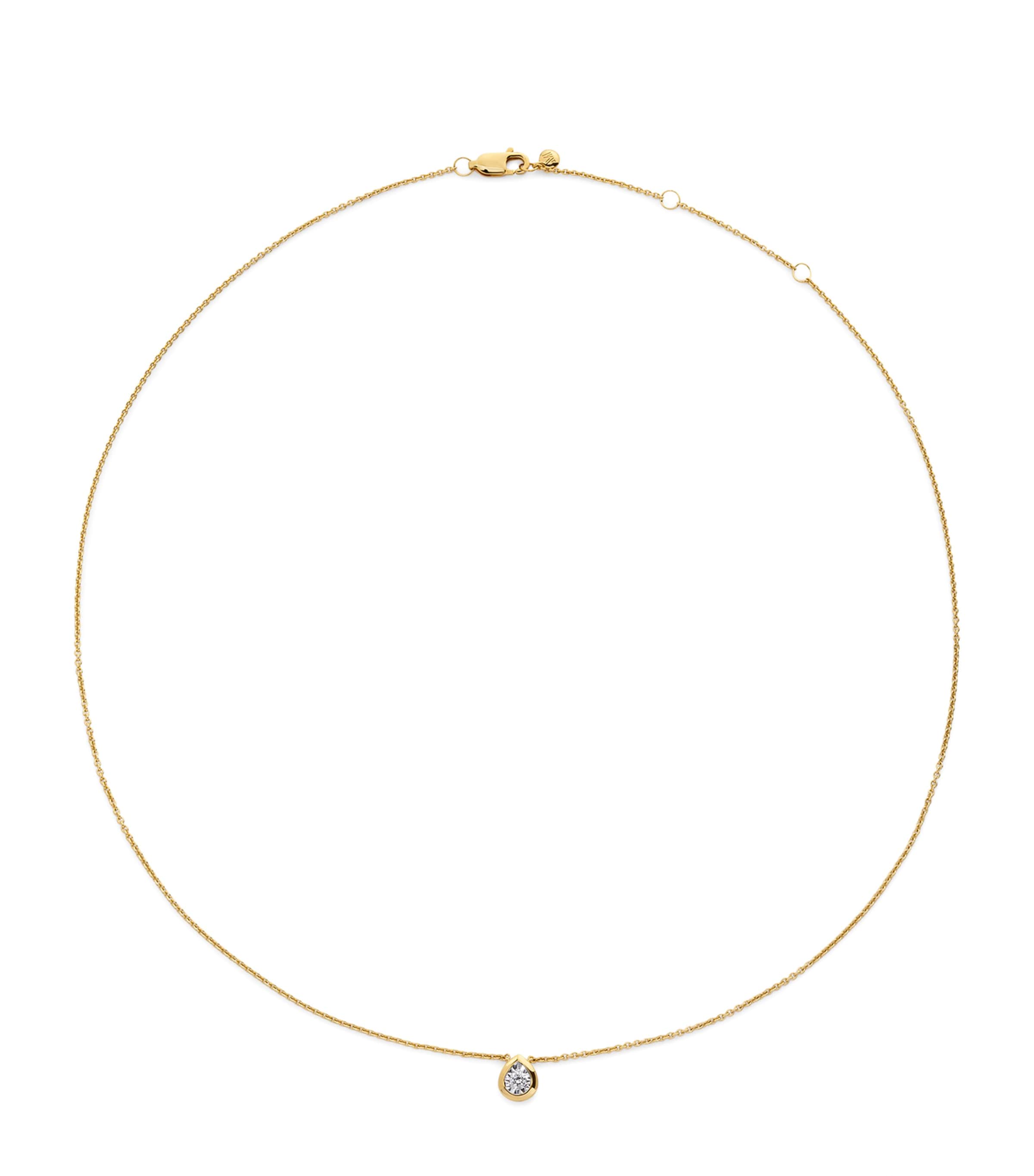 Monica Vinader Gold Vermeil And Diamond Essentials Necklace
