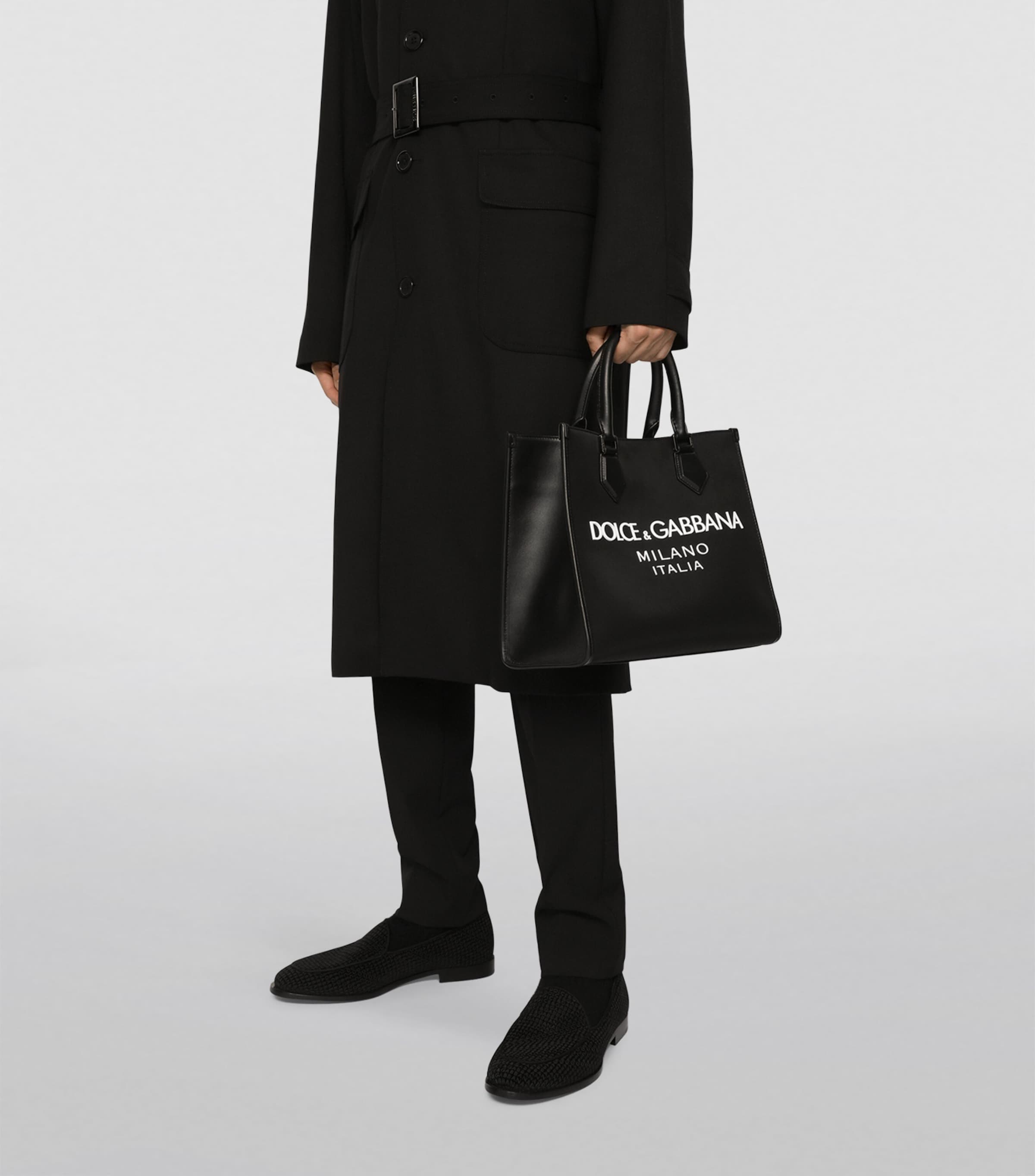 Logo Tote Bag 8B956-BLACK/BLACK Image 4