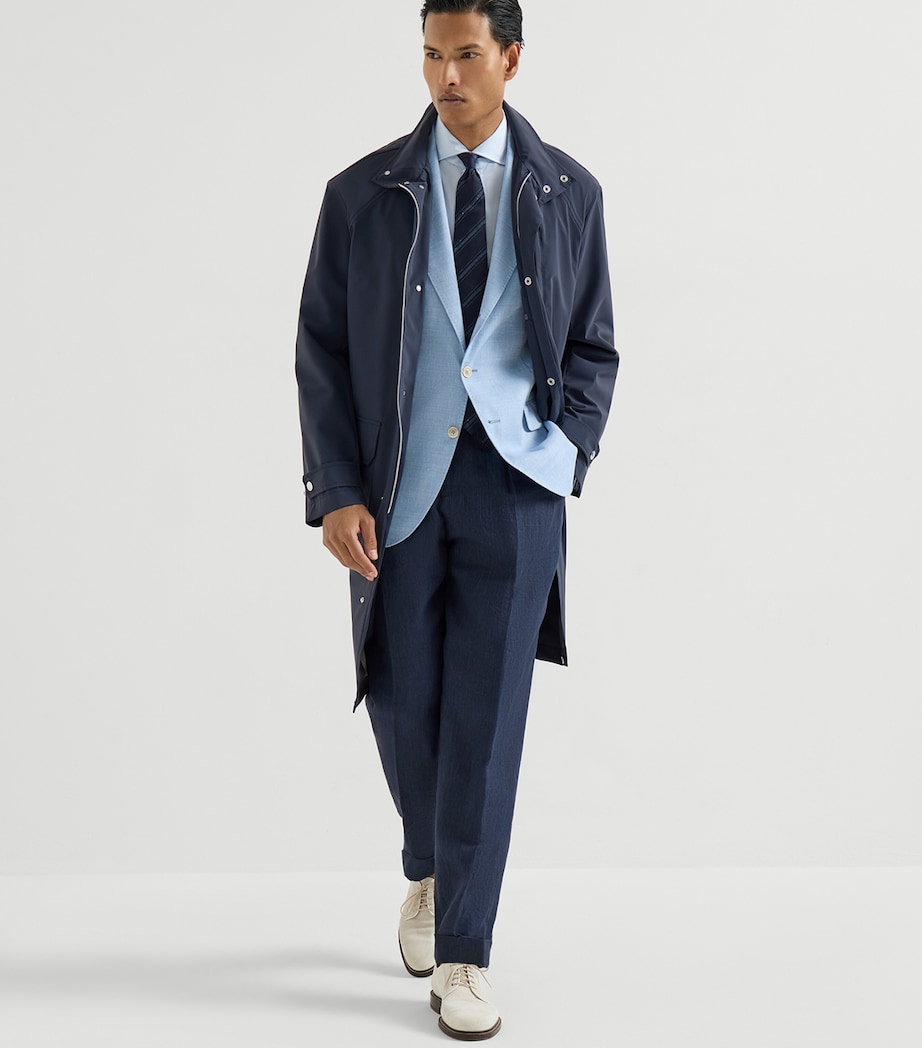 Brunello Cucinelli Mens Linen Taillored Trousers Image 2