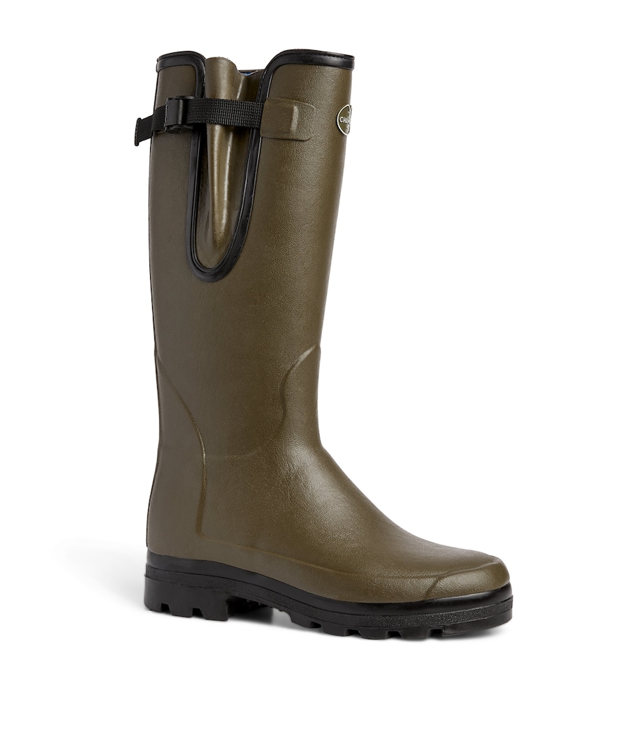 Neoprene-Lined Vierzonord Wellington Boots VERT CHAMEAU 7100 Image 2