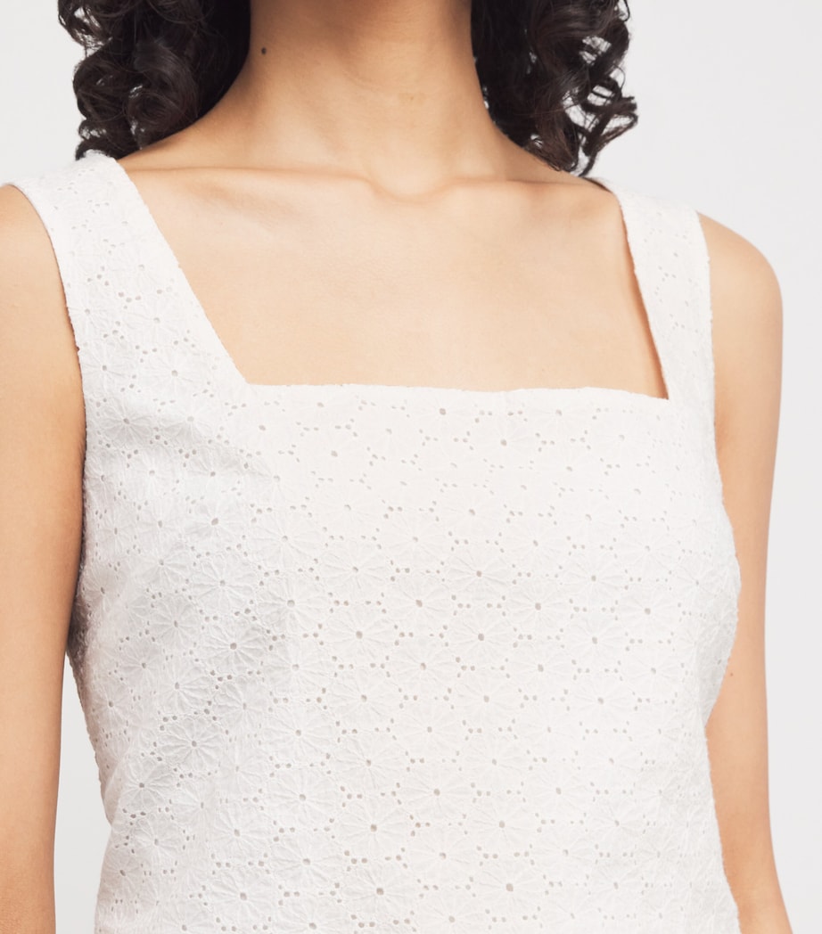 Cotton Aelita Crop Top WHITE Image 6