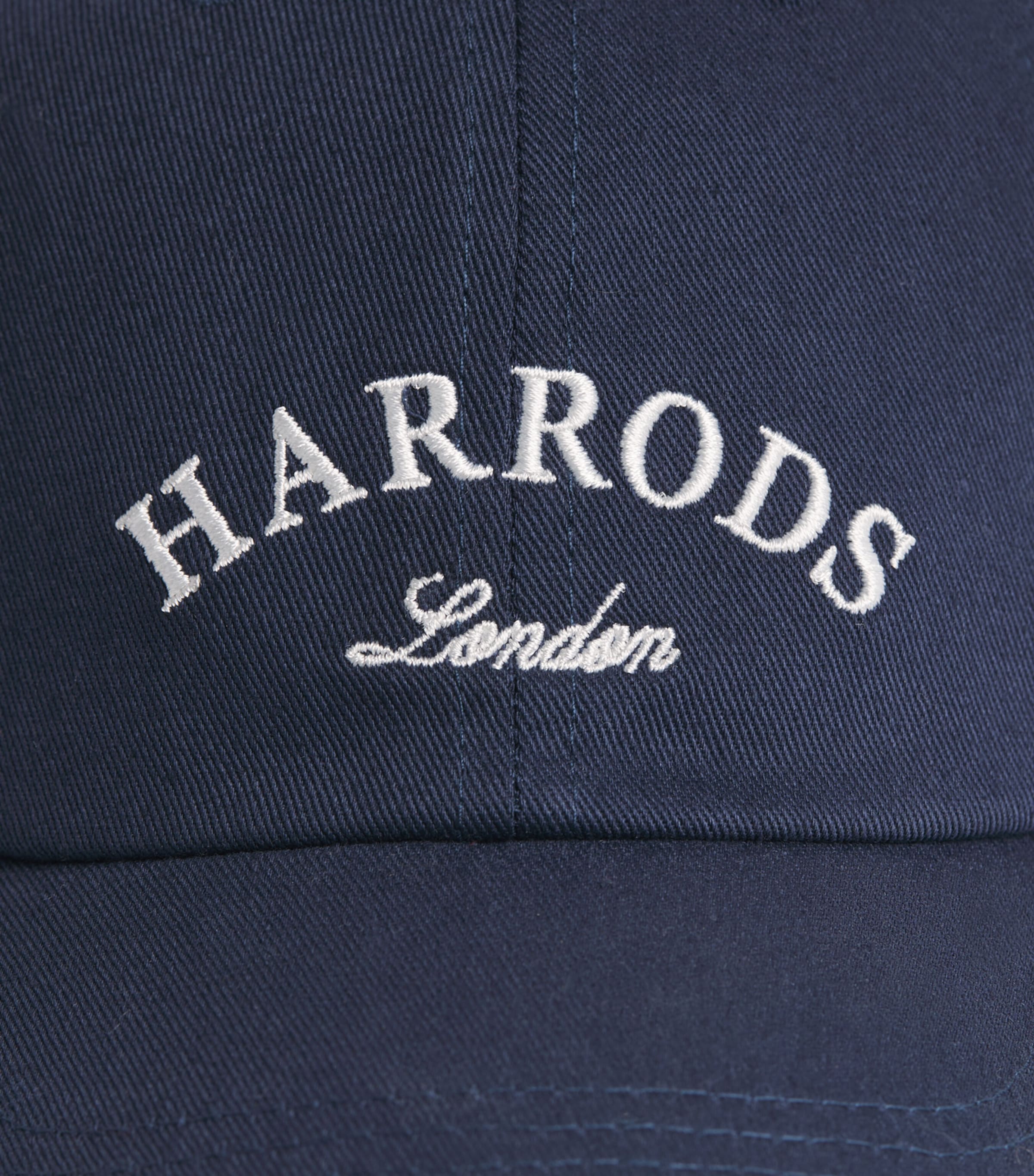 Harrods Cotton Logo Cap Navy Image 3