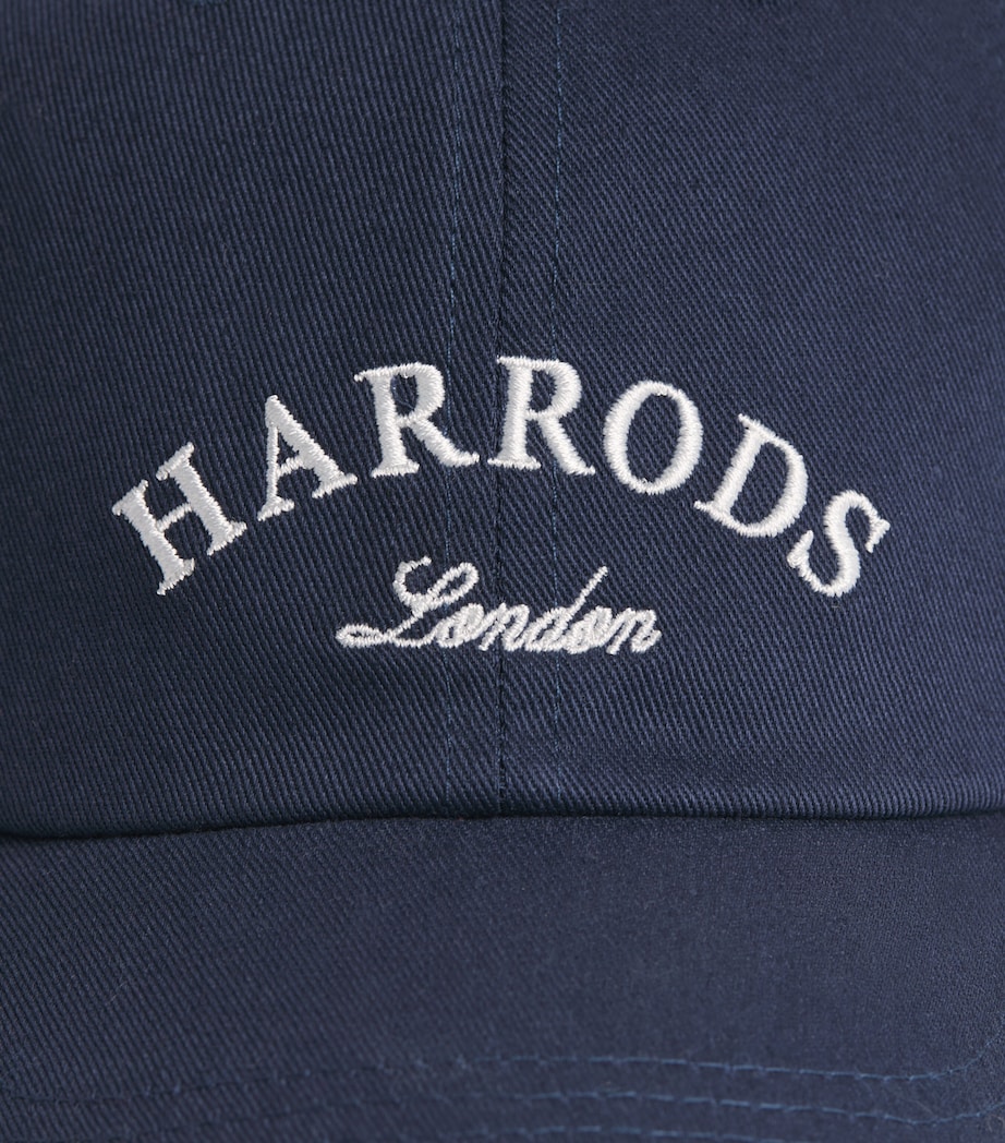 Harrods Cotton Logo Cap Navy Image 3