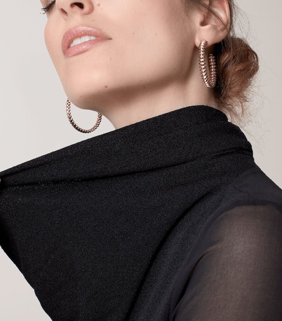 Small Rose Gold Clash de Cartier Hoop Earrings ROSE GOLD Image 3