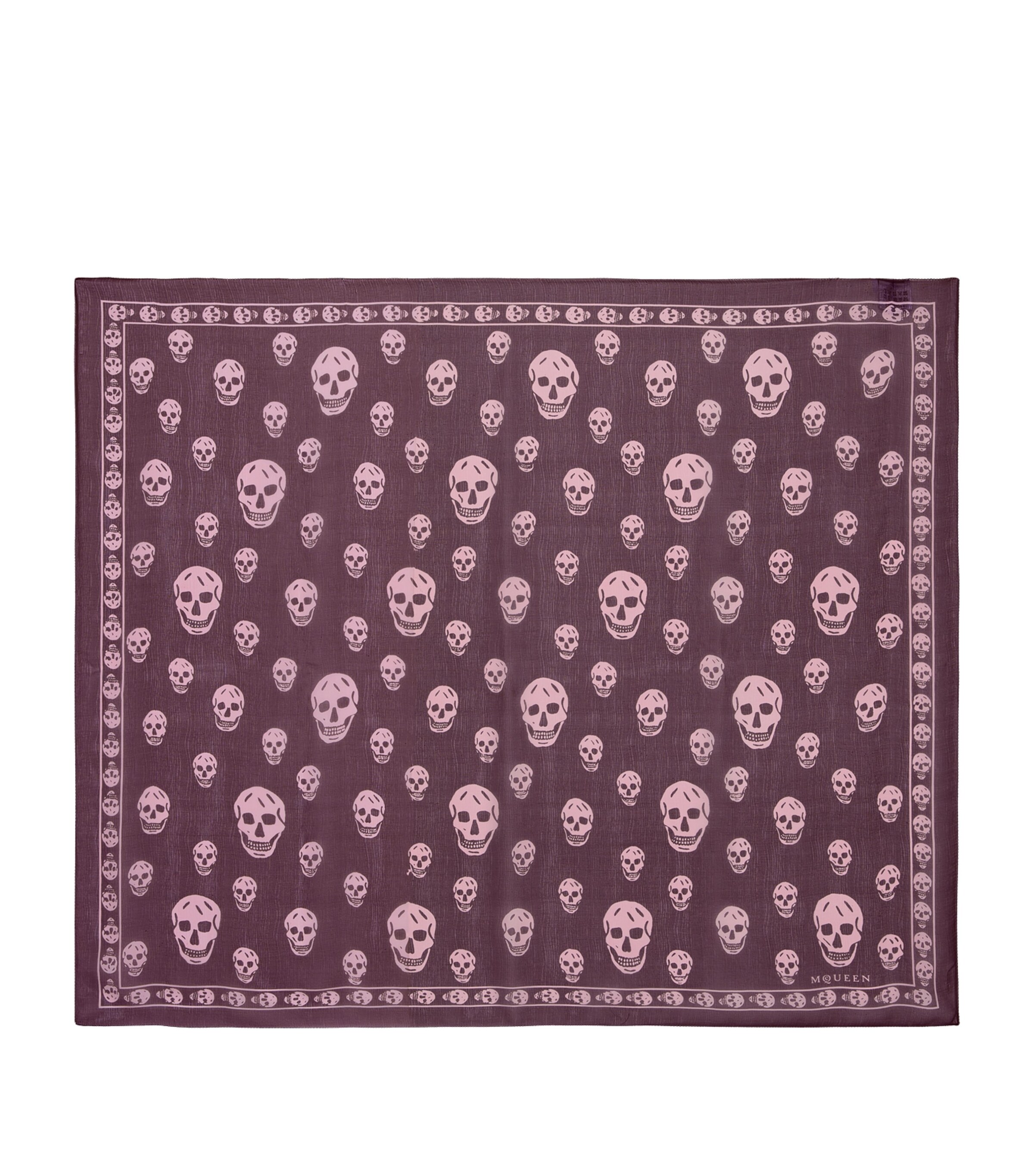 McQueen Silk Skull Print Scarf | Women Accessories | Scarves | Silk Scarves | Designers | McQueen