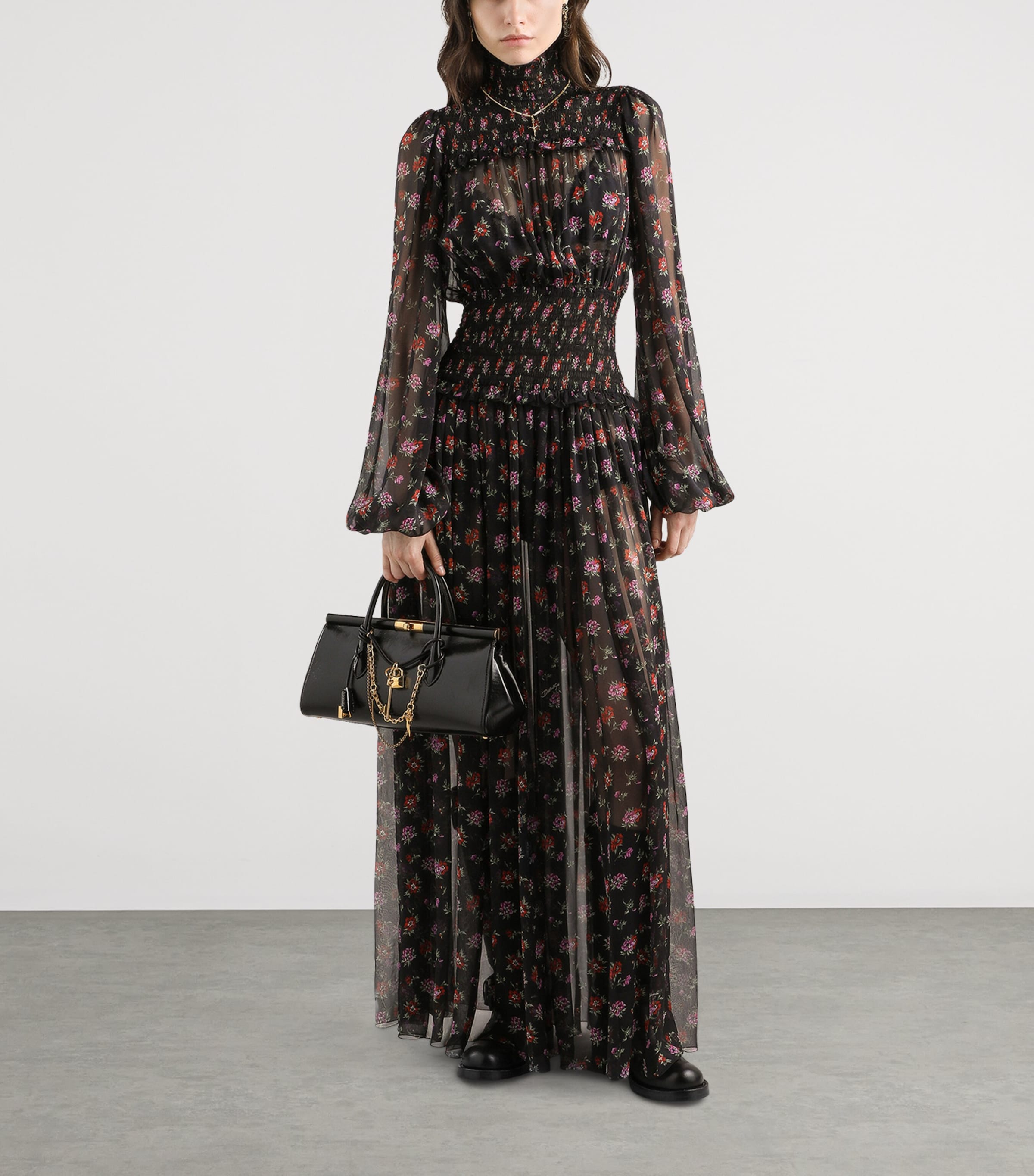 Silk Floral Maxi Dress HN5XS-ANEM Image 2