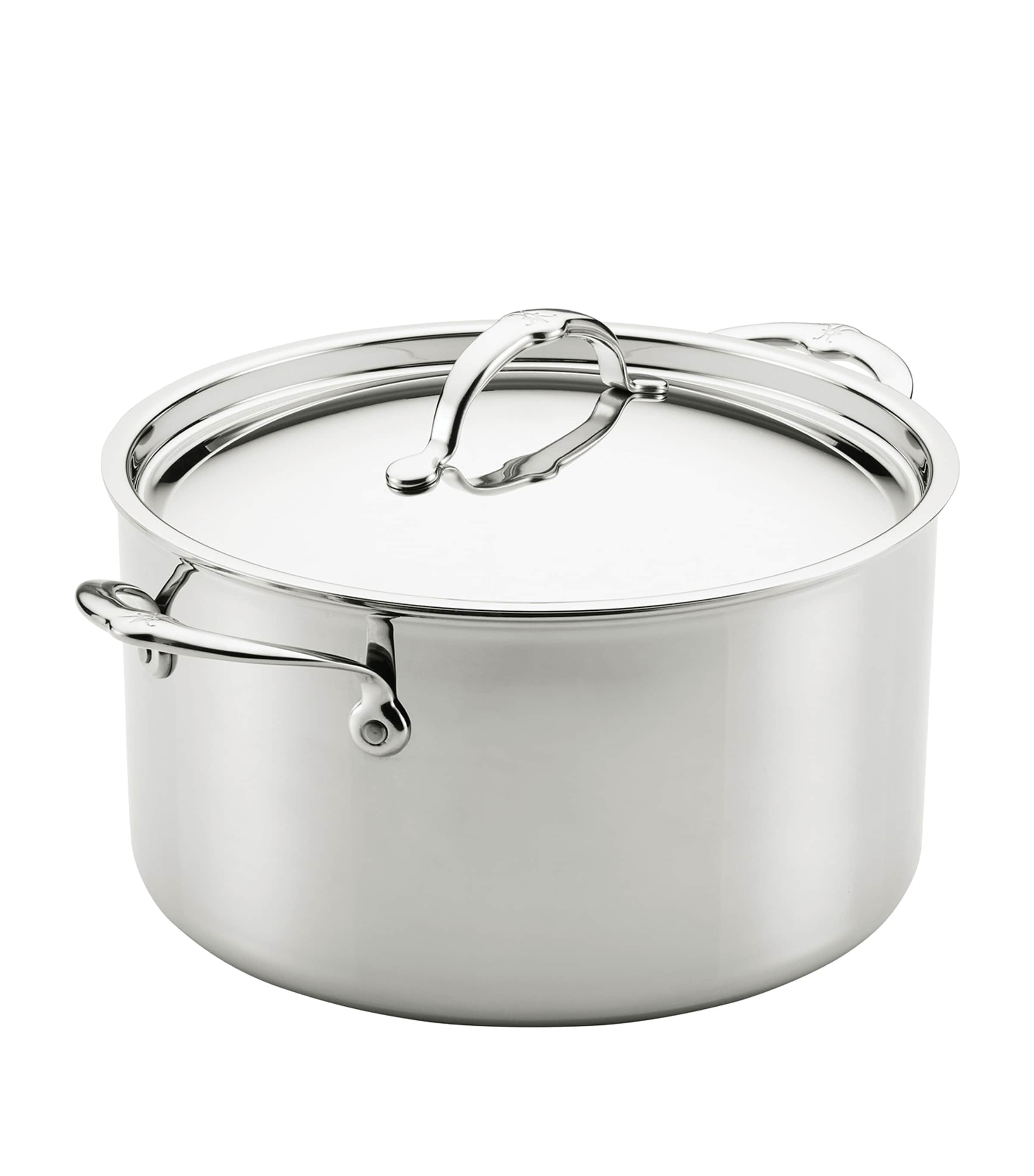 Hestan Probond Luxe Covered Stockpot In Silver
