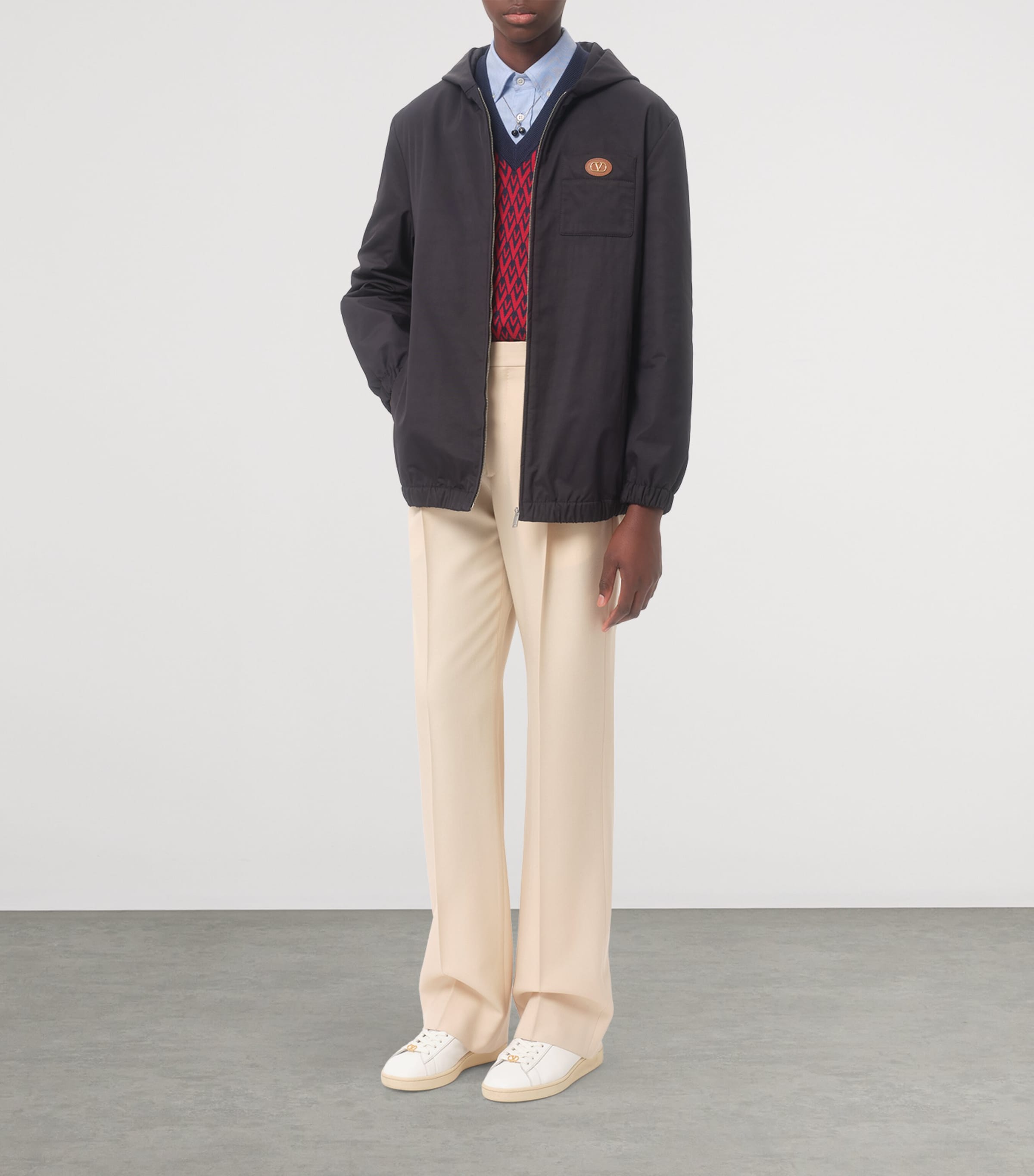 Hooded VLogo Jacket 598 Image 5