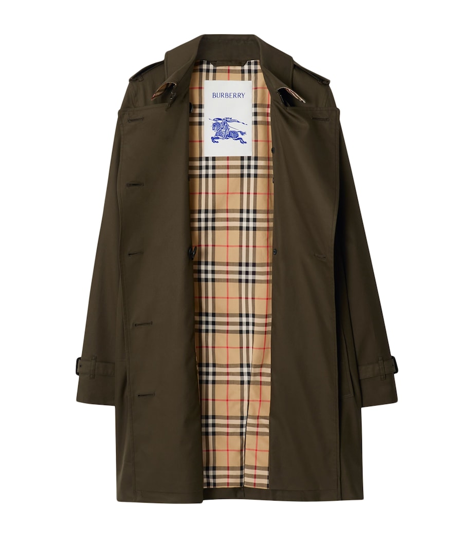 Tropical Gabardine Kensington Trench Coat JUNIPER Image 6