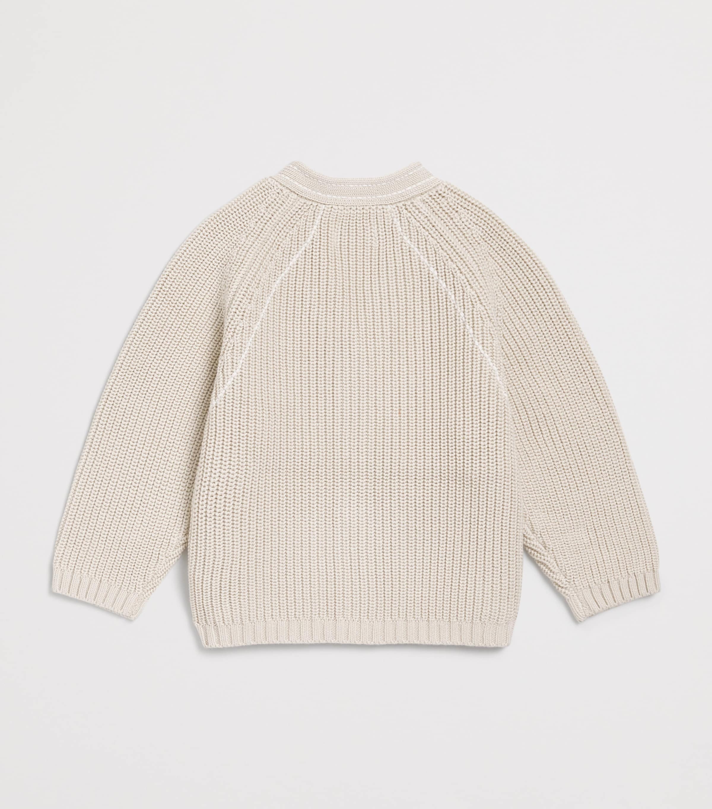 Organic Cotton Khalan Cardigan (0-30 Months) 6WHITE SAND Image 2